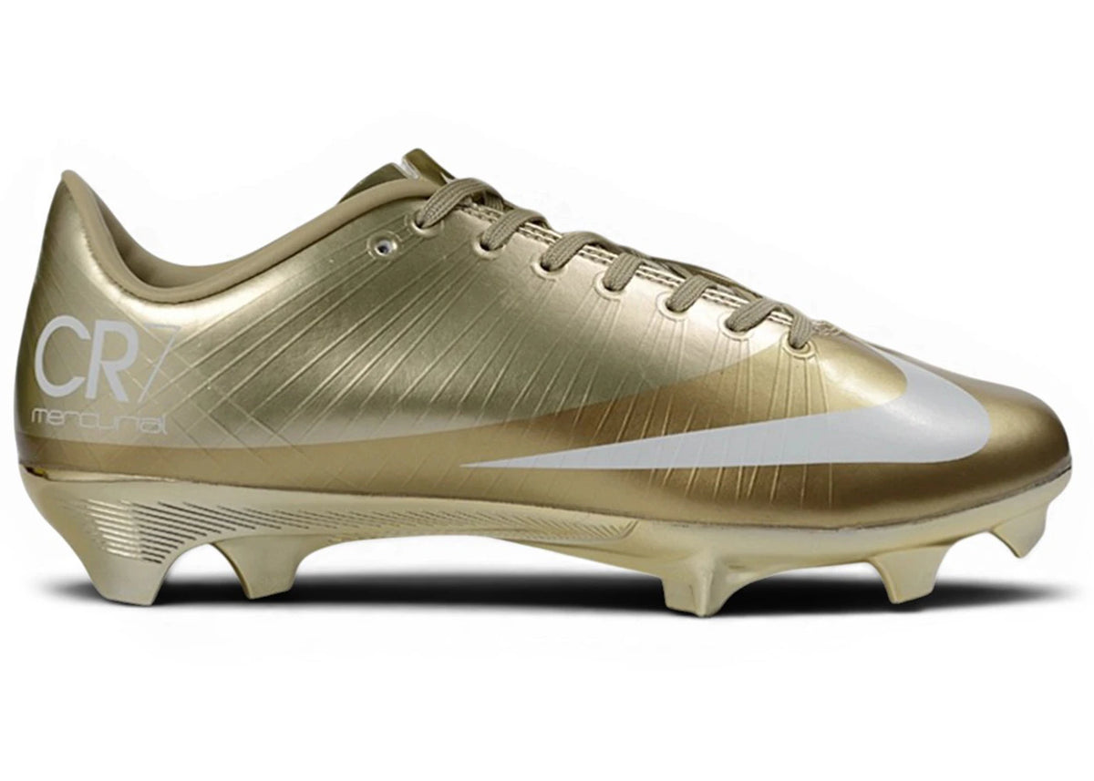 Frontstretch Rgn Nike Mercurial Superfly 1 RGN FG SE CR7 Metallic Gold Star – Coolkicks