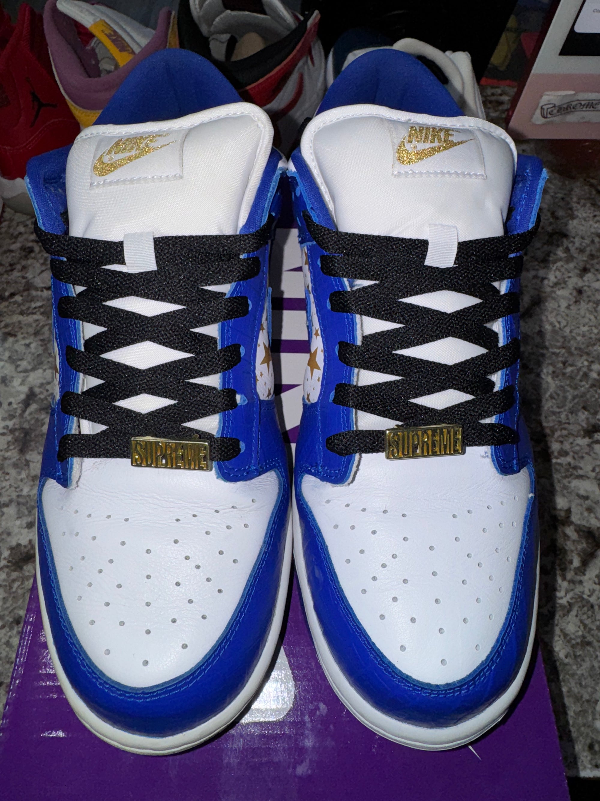 Nike SB Dunk Low Supreme Stars Hyper Royal (2021) (DAMAGED BOX)
