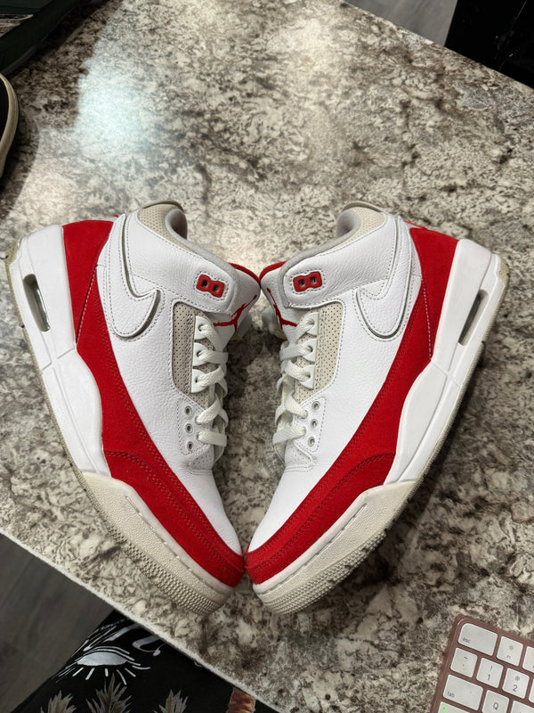 Jordan 3 Retro Tinker White University Red (NO BOX)