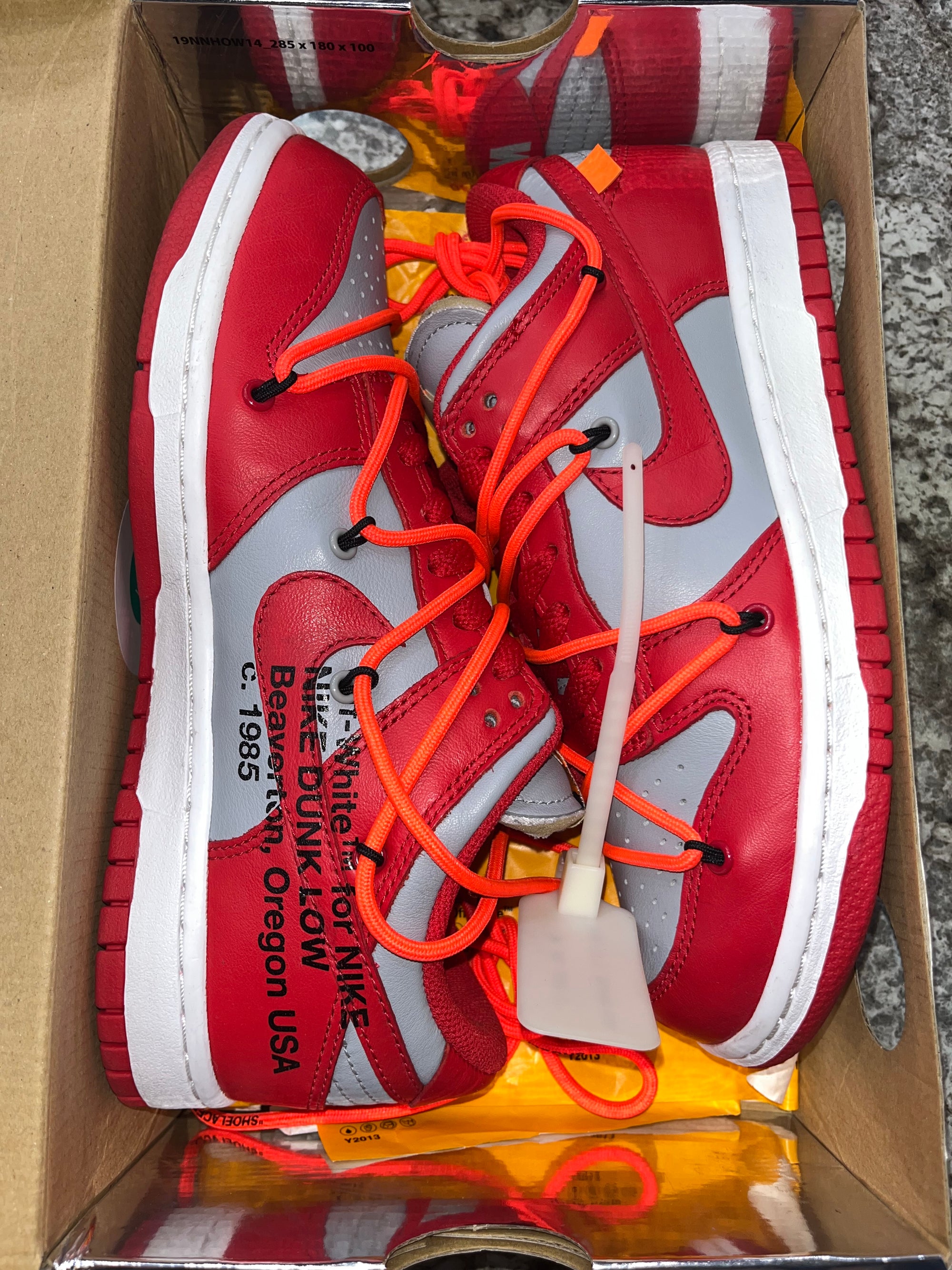 Nike Dunk Low Off-White University Red