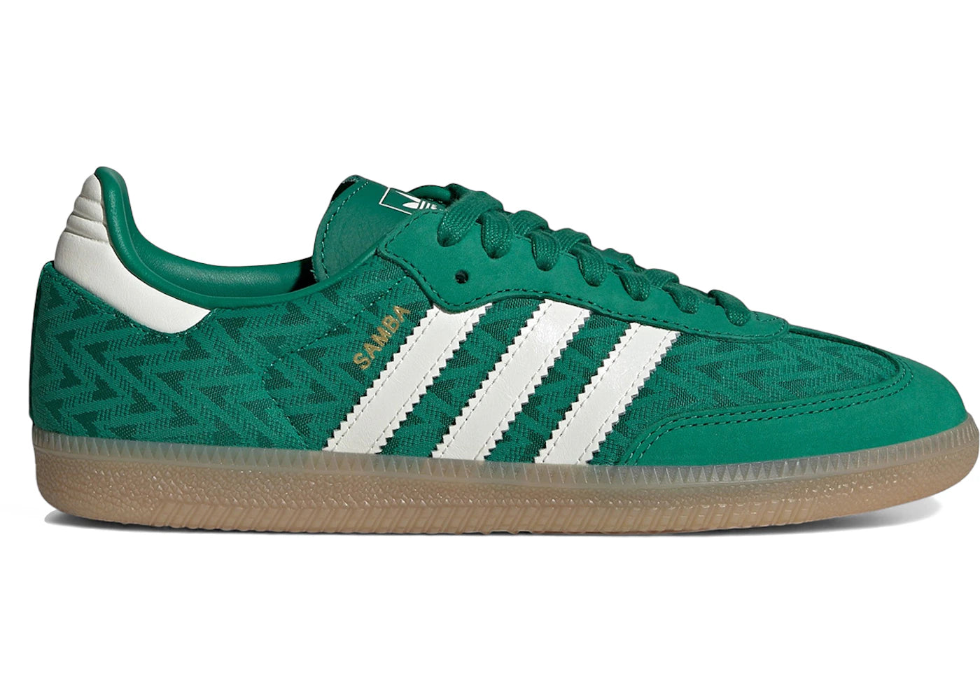 adidas Samba OG Bold Green Off White Gold (Women's)