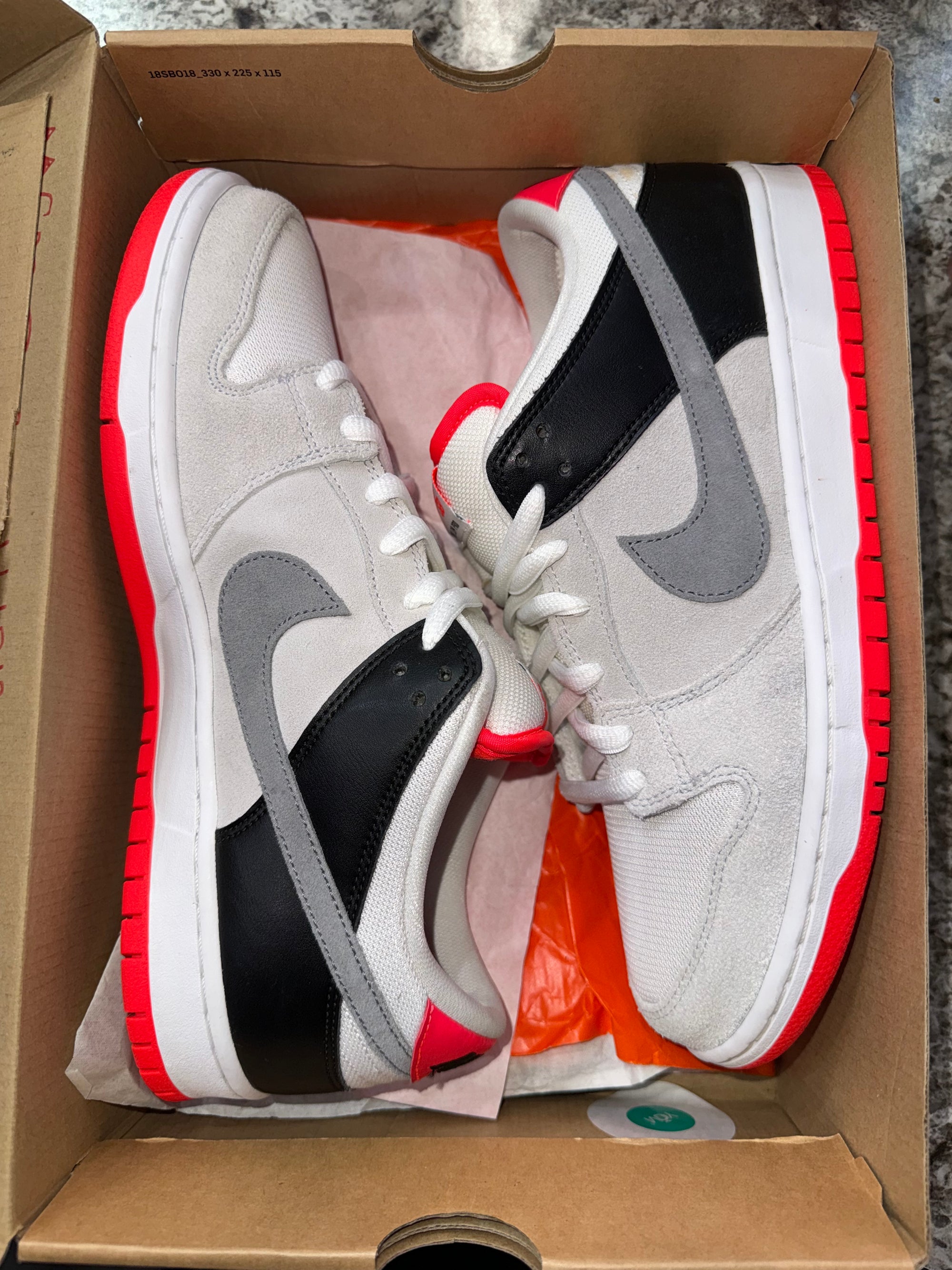 Nike SB Dunk Low Infrared Orange Label