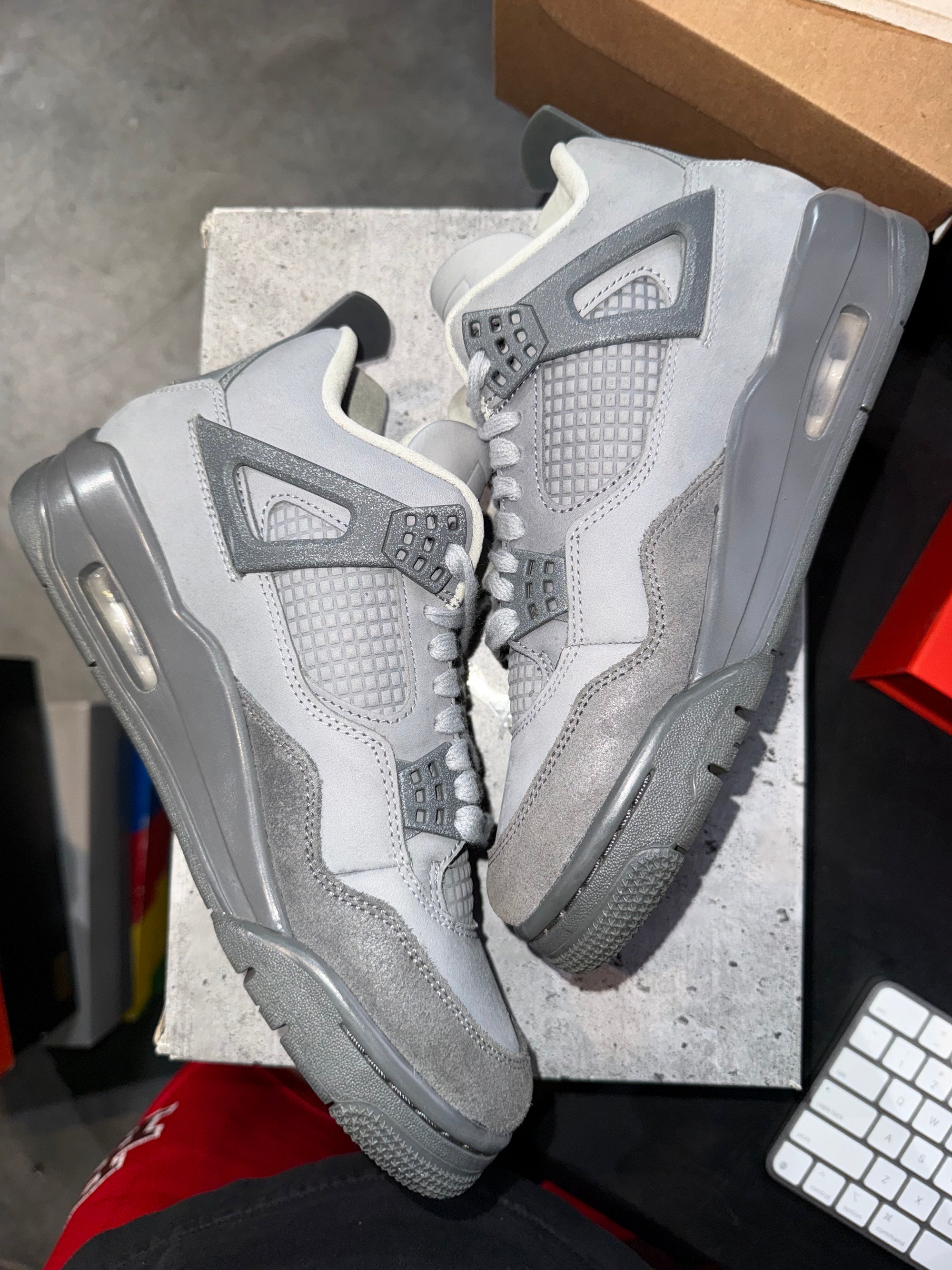 Jordan 4 Retro SE Paris Olympics Wet Cement (GS)