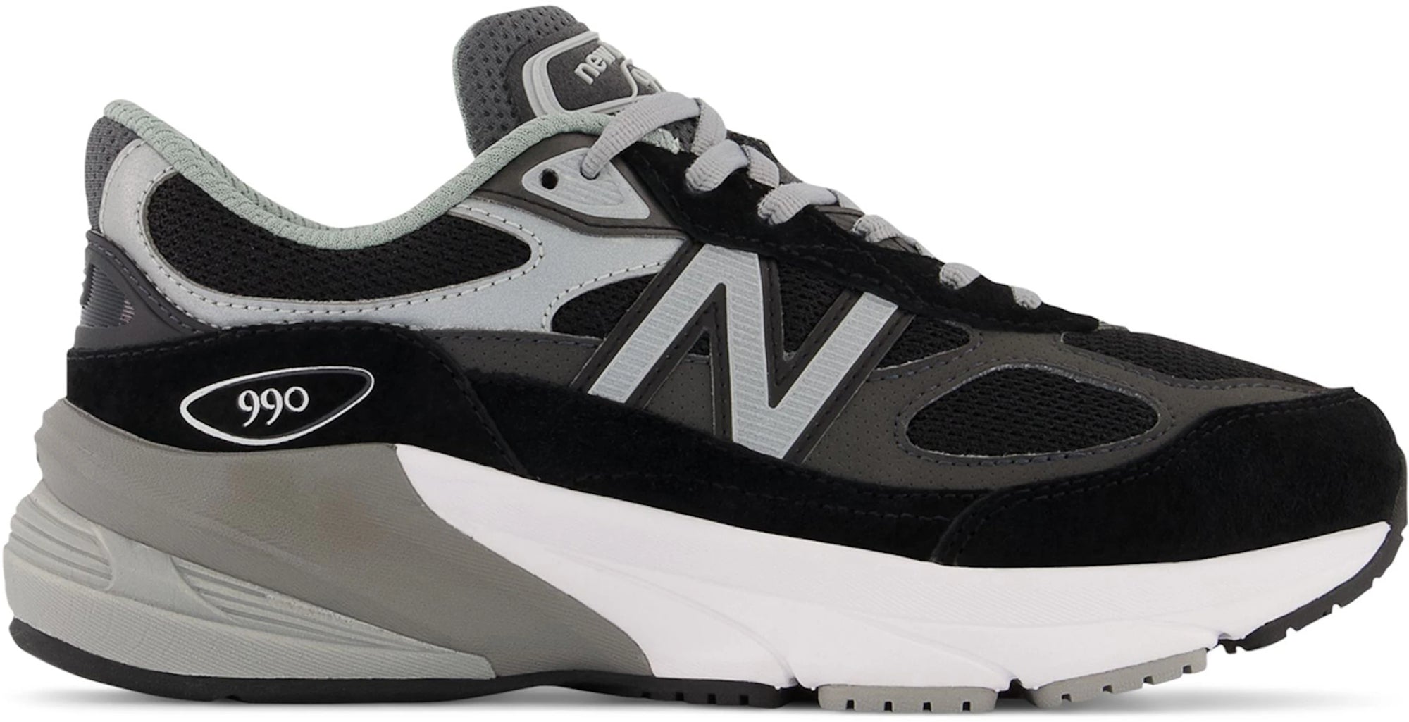 New Balance FuelCell 990v6 Black Silver (GS)