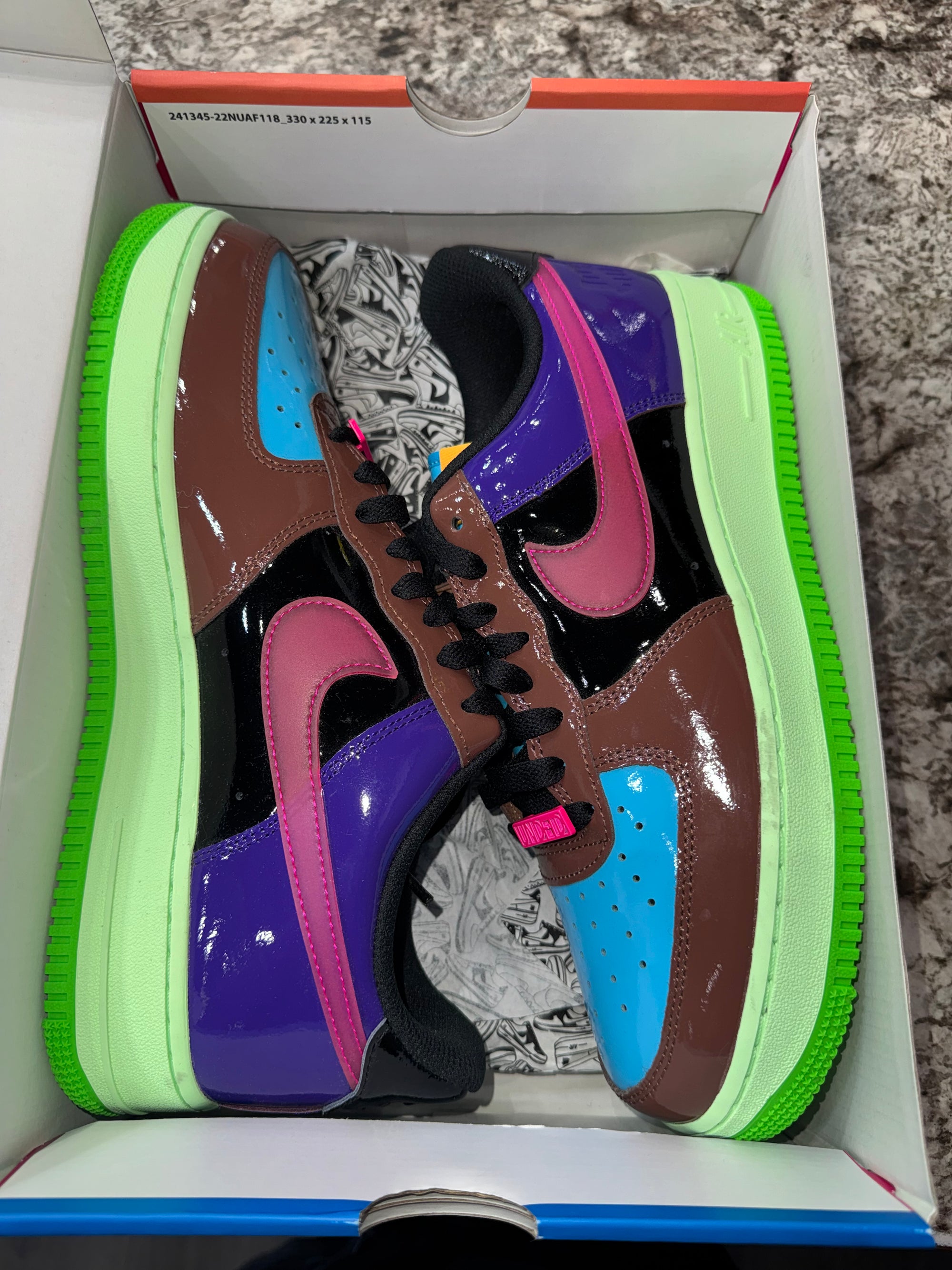 Nike Air Force 1 Low SP Undefeated Multi-Patent Pink Prime