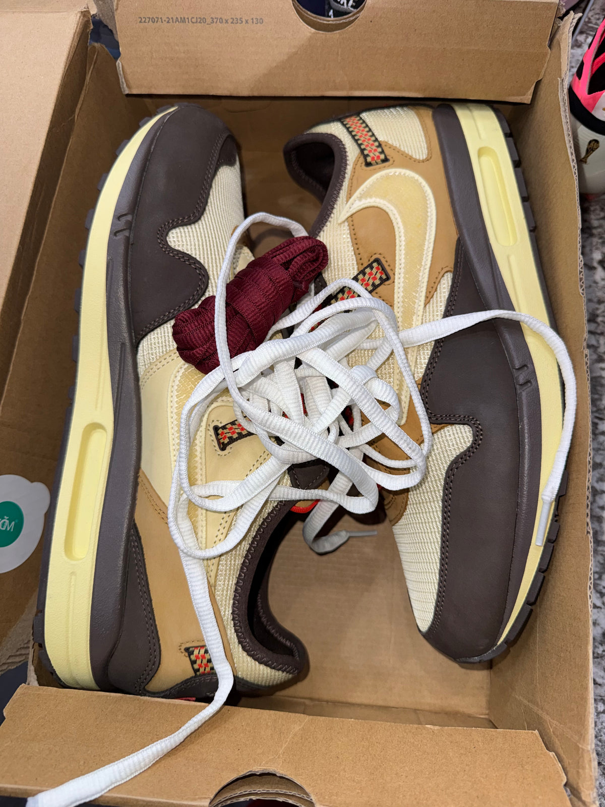 Nike Air Max 1 Travis Scott Cactus Jack Baroque Brown