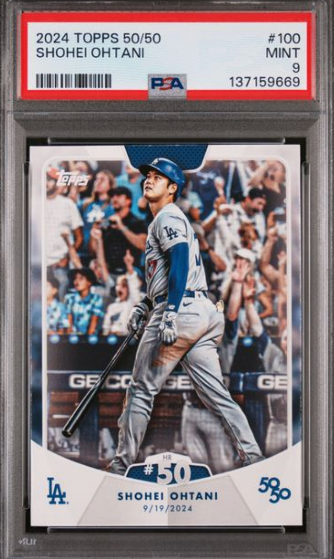 2024 TOPPS 50/50 SHOHEI OHTANI #100 SHOHEI OHTANI PSA 9