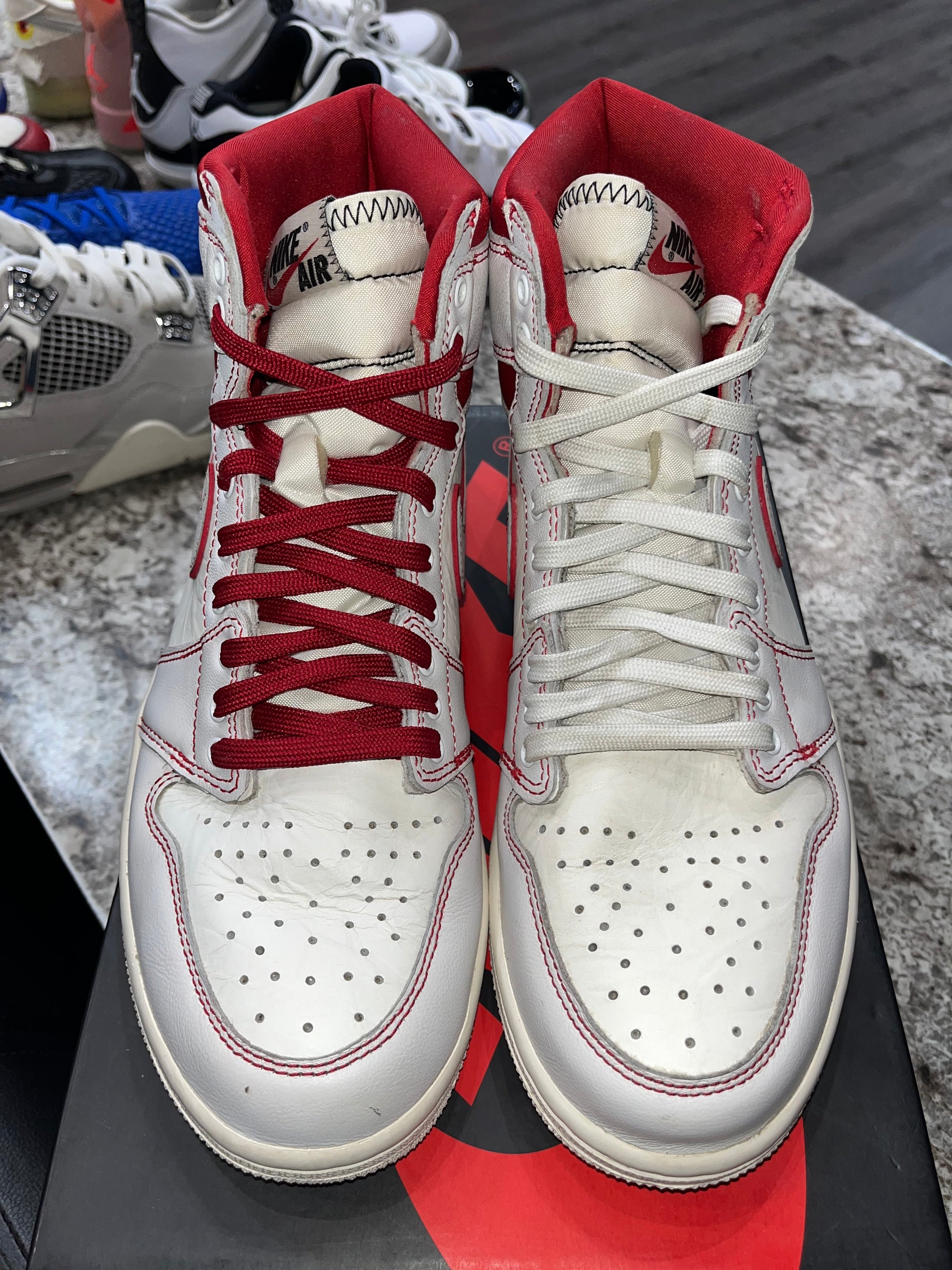 Jordan 1 Retro High Phantom Gym Red