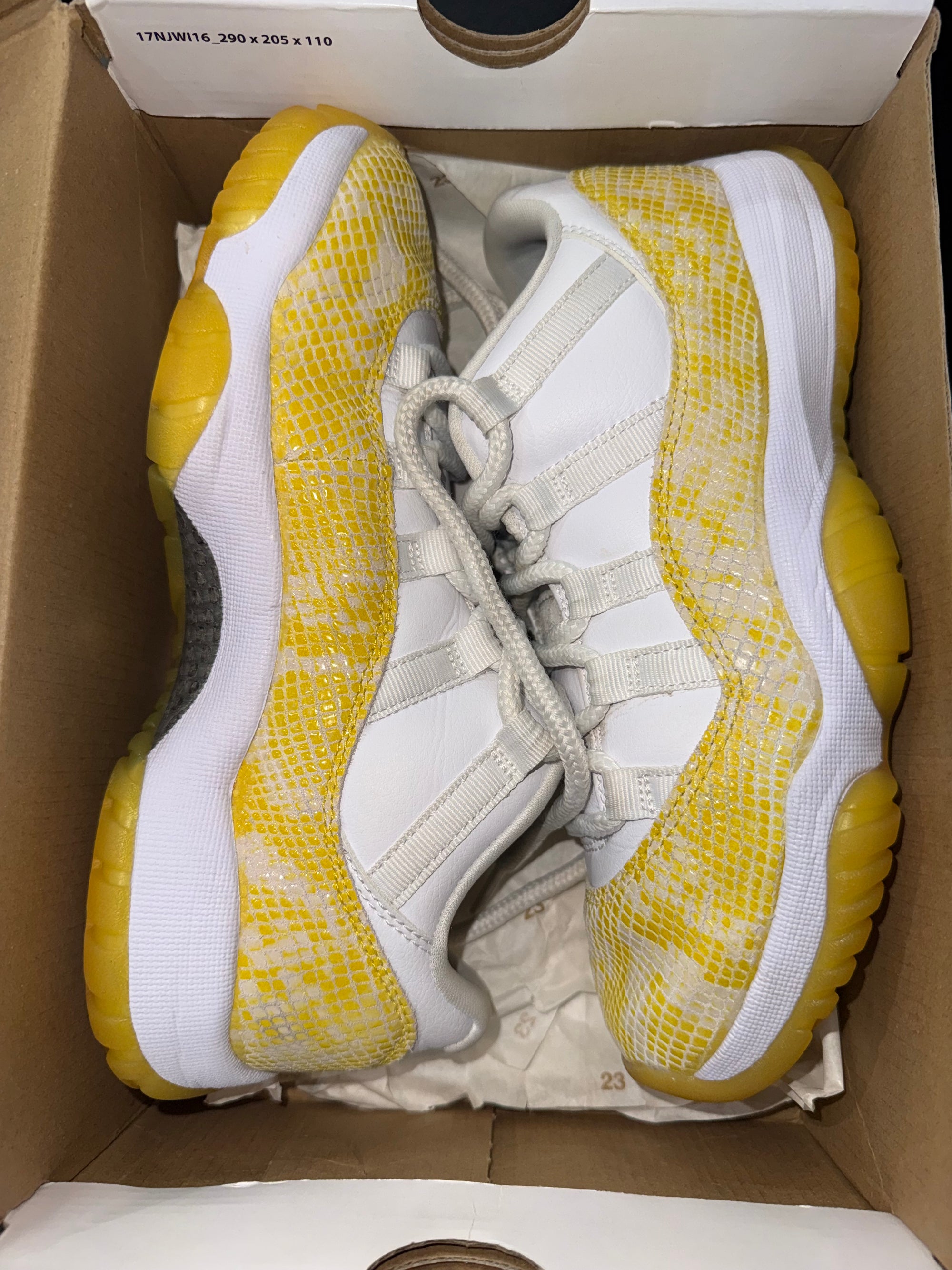 Jordan 11 Retro Low Yellow Snakeskin (Women's)