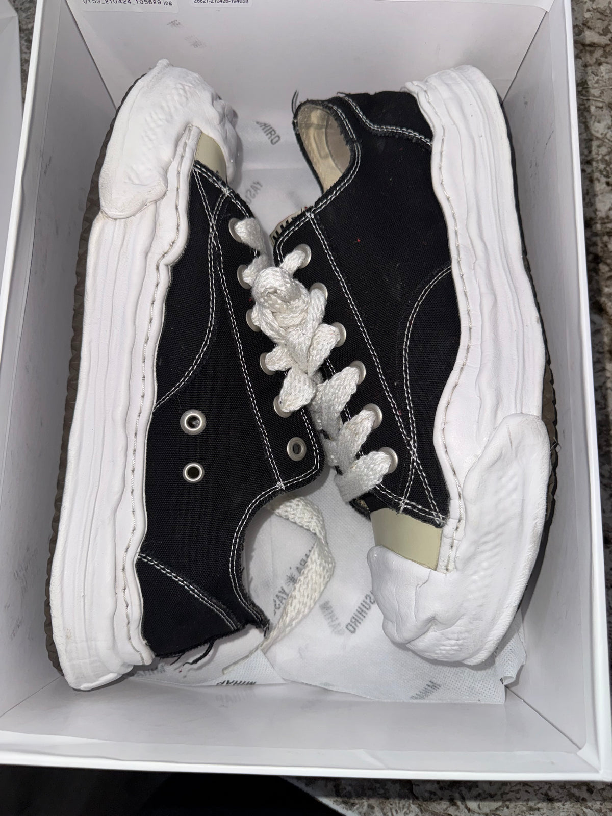 Maison Mihara Yasuhiro Hank OG Sole Canvas Low Black