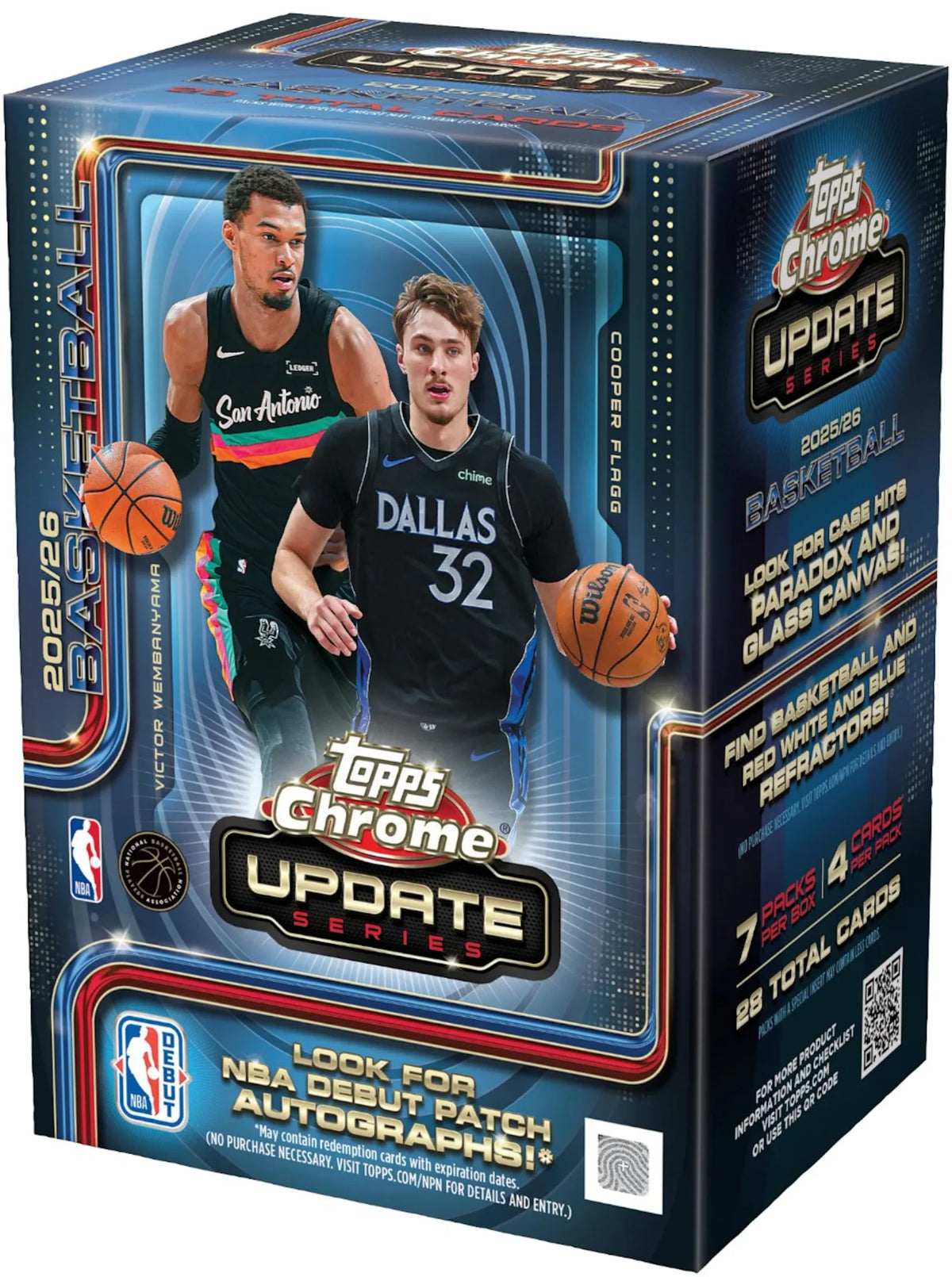 2025-26 Topps Chrome Update Basketball Blaster Box