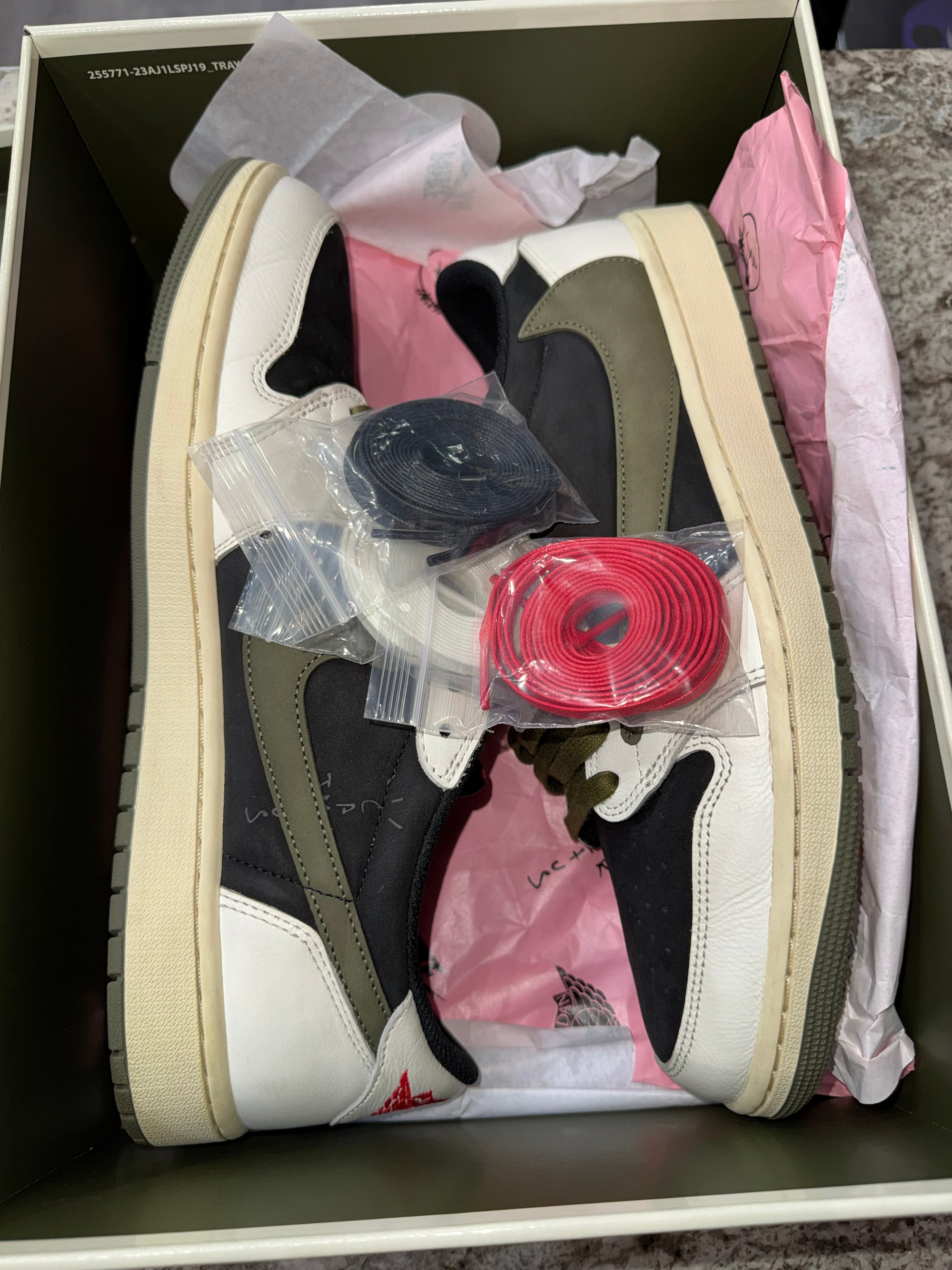 Jordan 1 Retro Low OG SP Travis Scott Olive (Women's)