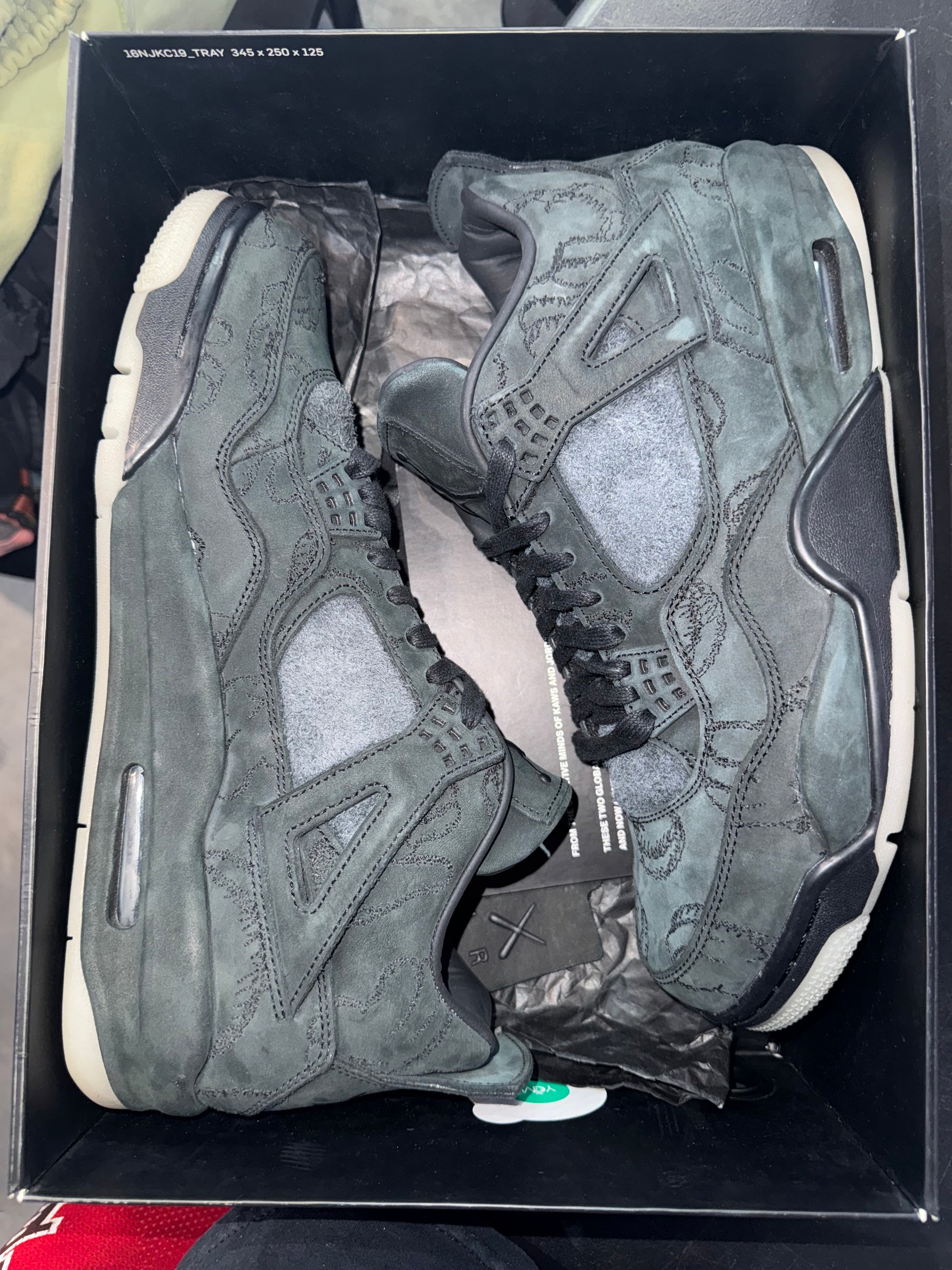 Jordan 4 Retro Kaws Black