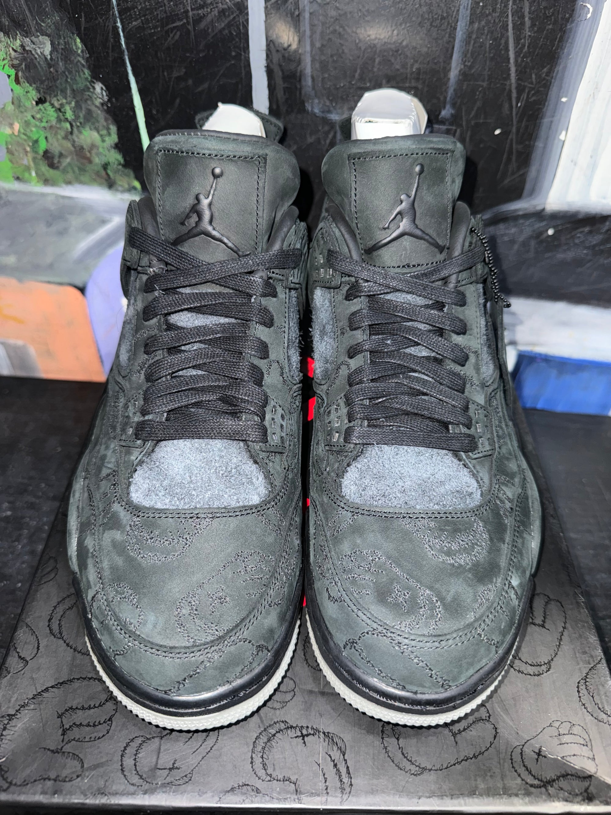 Jordan 4 Retro Kaws Black