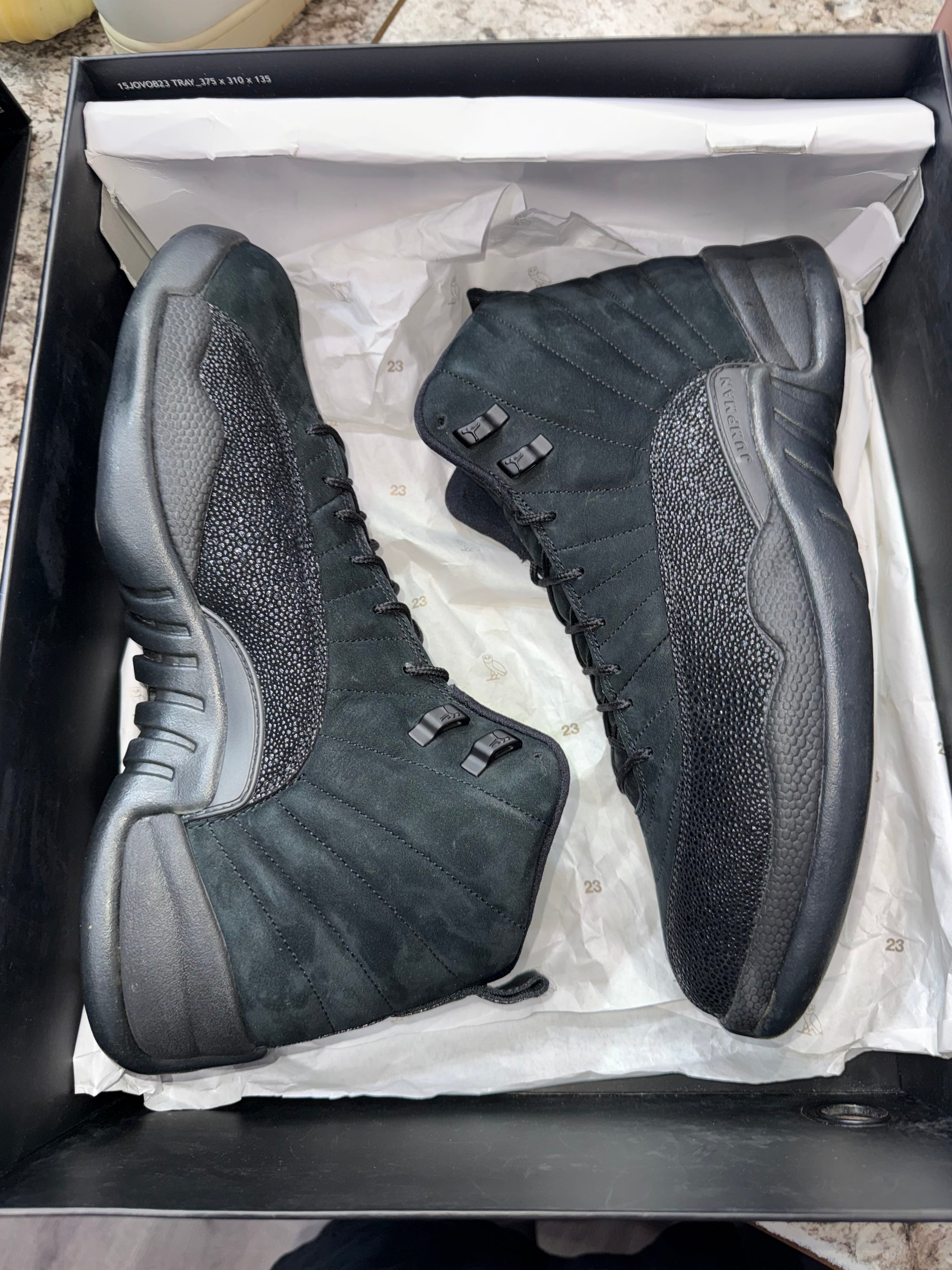 Jordan 12 Retro OVO Black