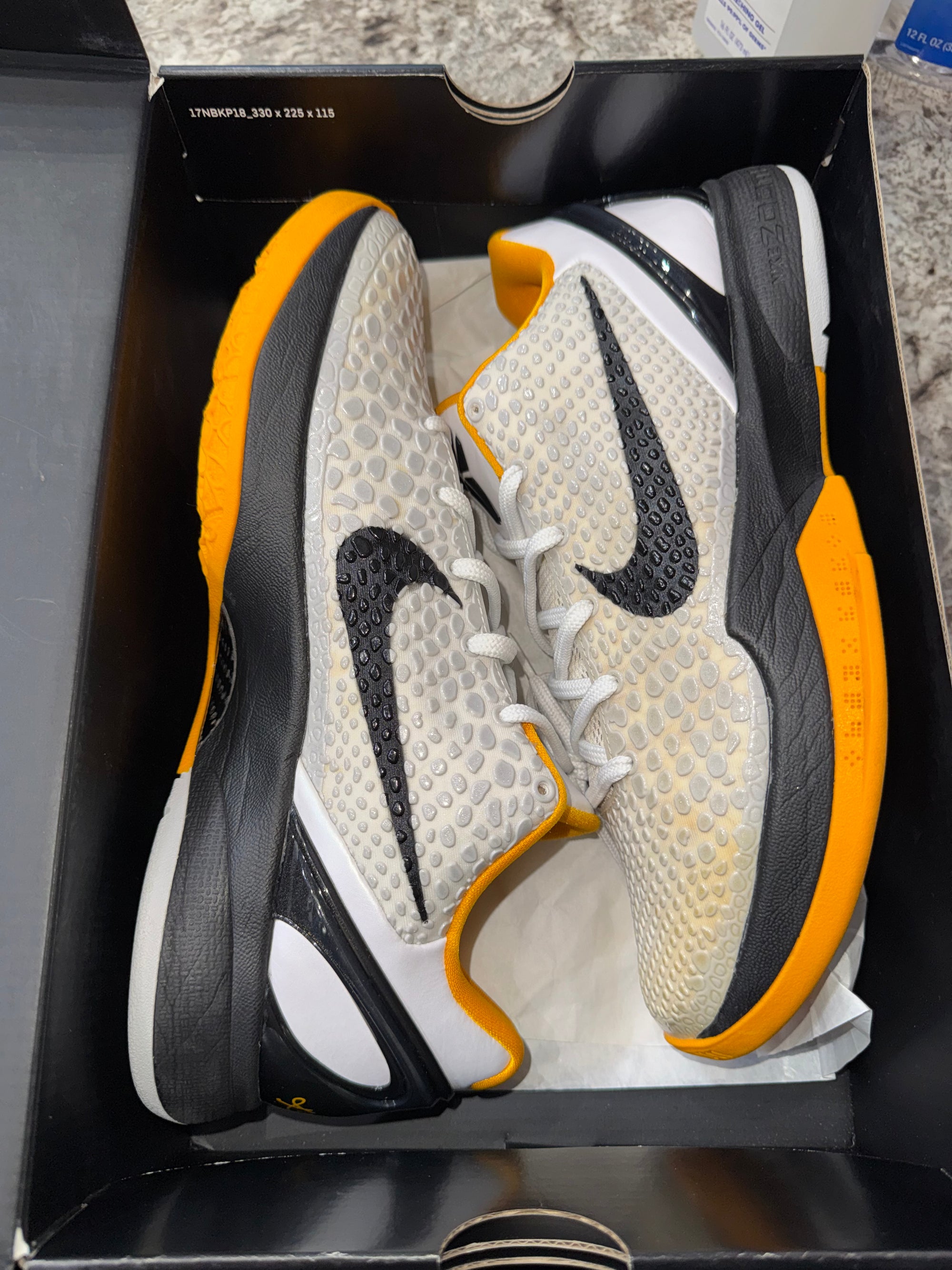 Kobe 6 Protro Playoff Pack White Del Sol