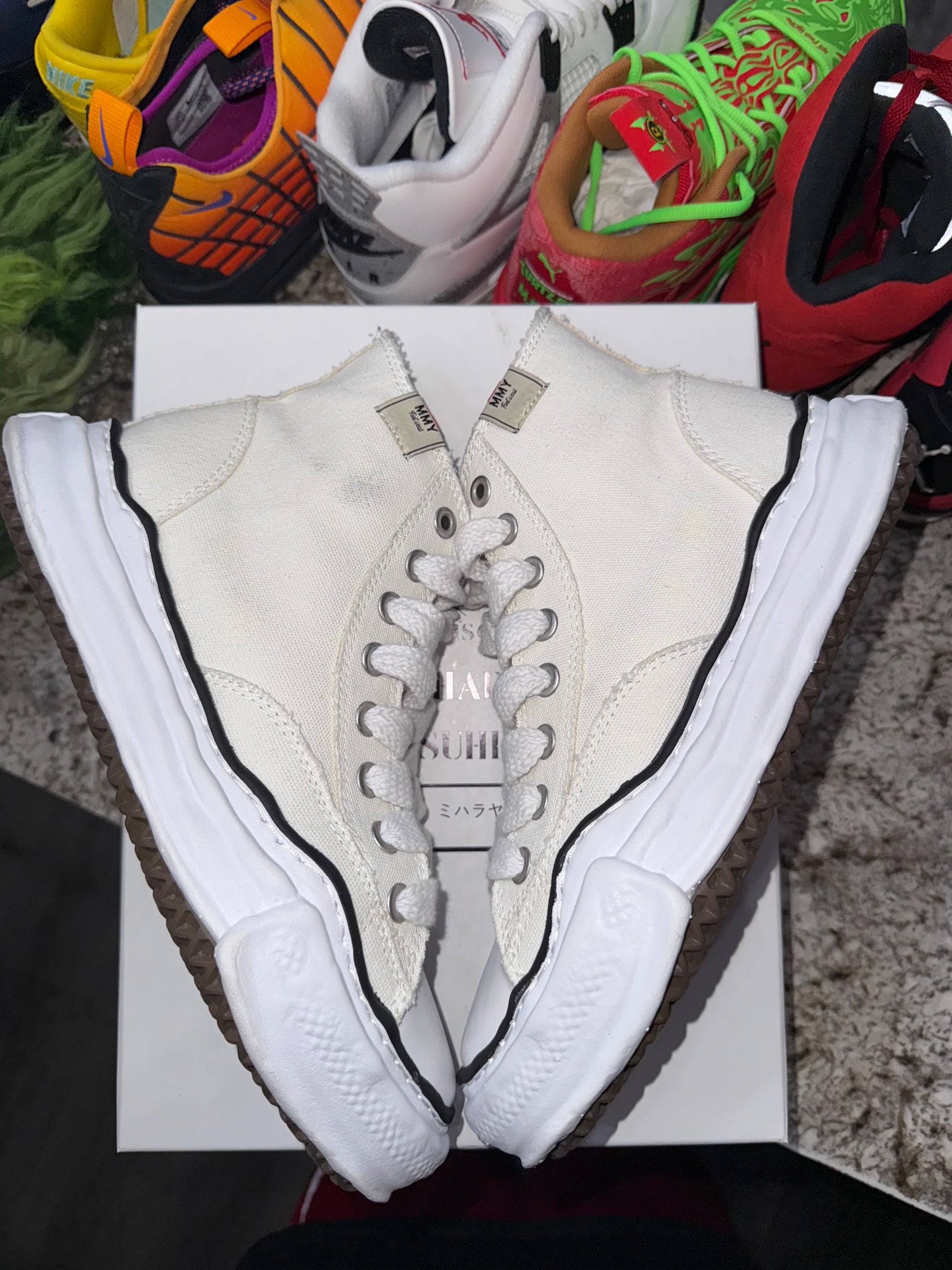 Maison Mihara Yasuhiro Peterson OG Sole Canvas High White