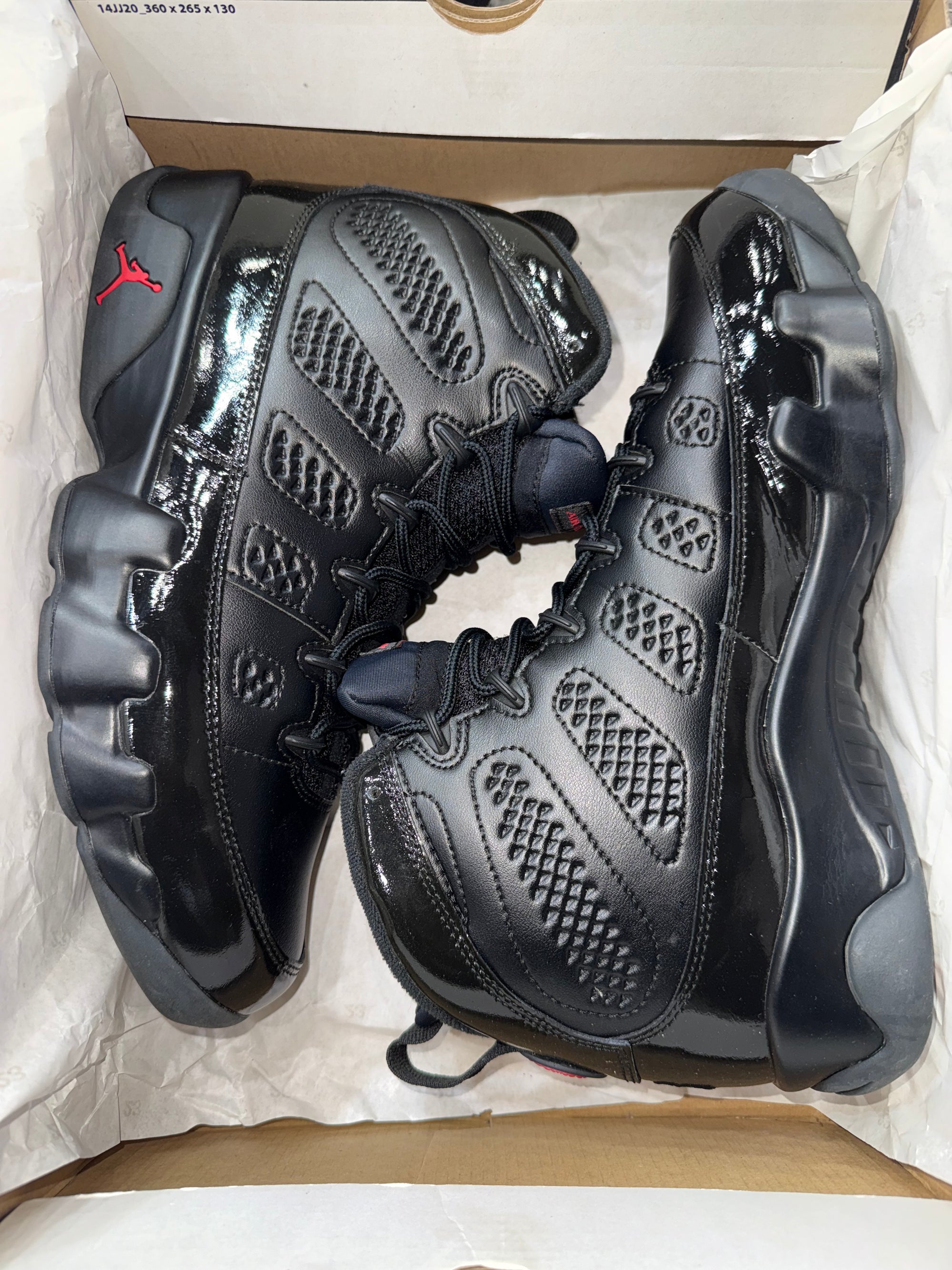 Jordan 9 Retro Bred Patent