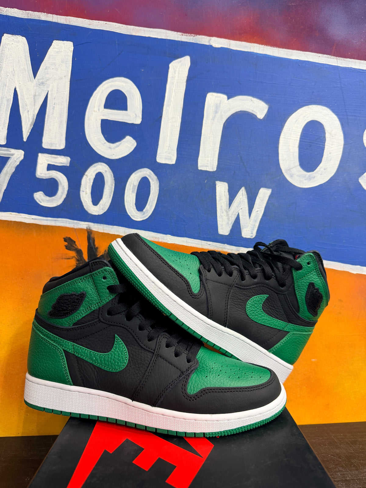 Jordan 1 Retro High Pine Green Black (GS)