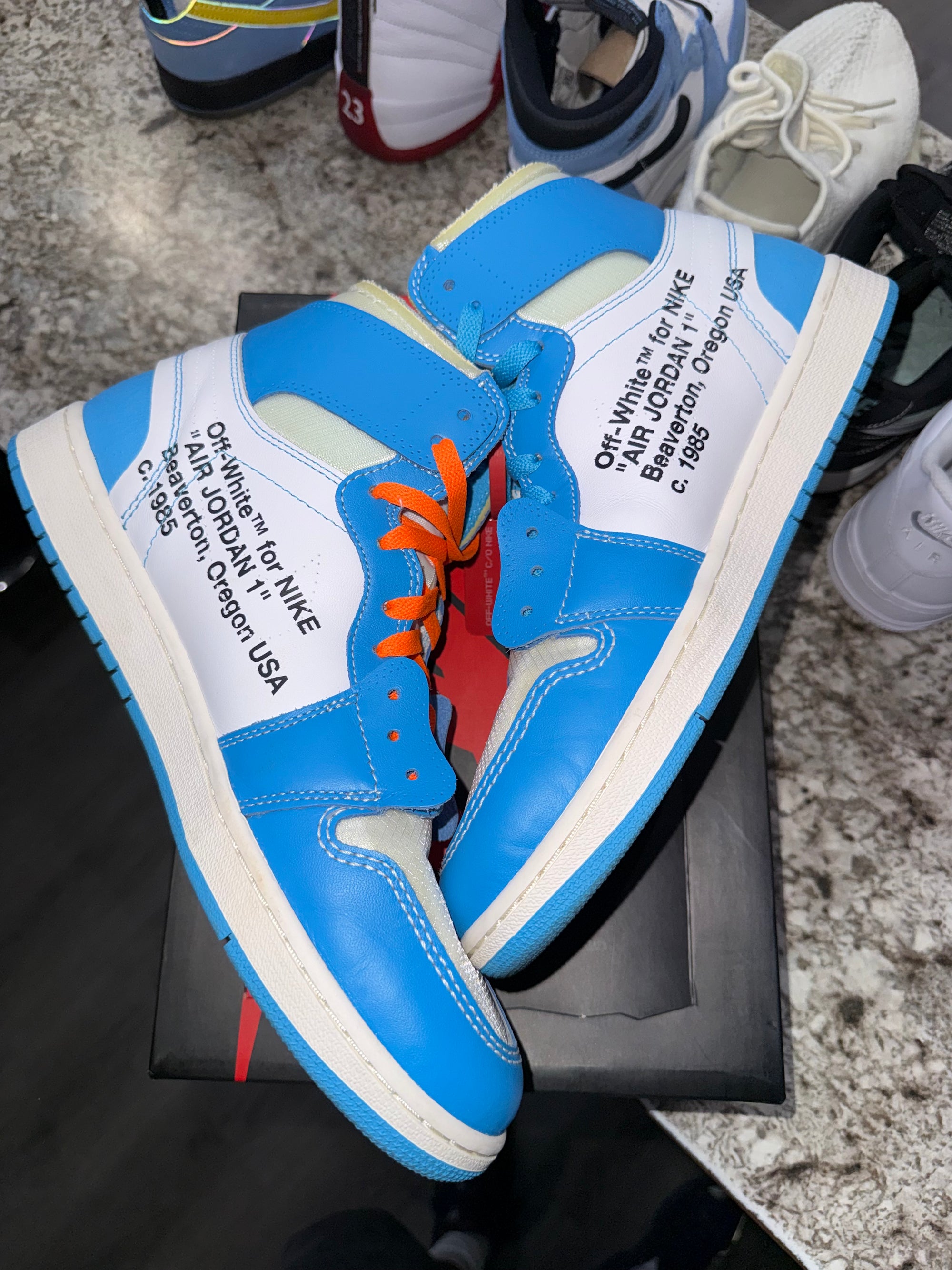 Jordan 1 Retro High Off-White University Blue