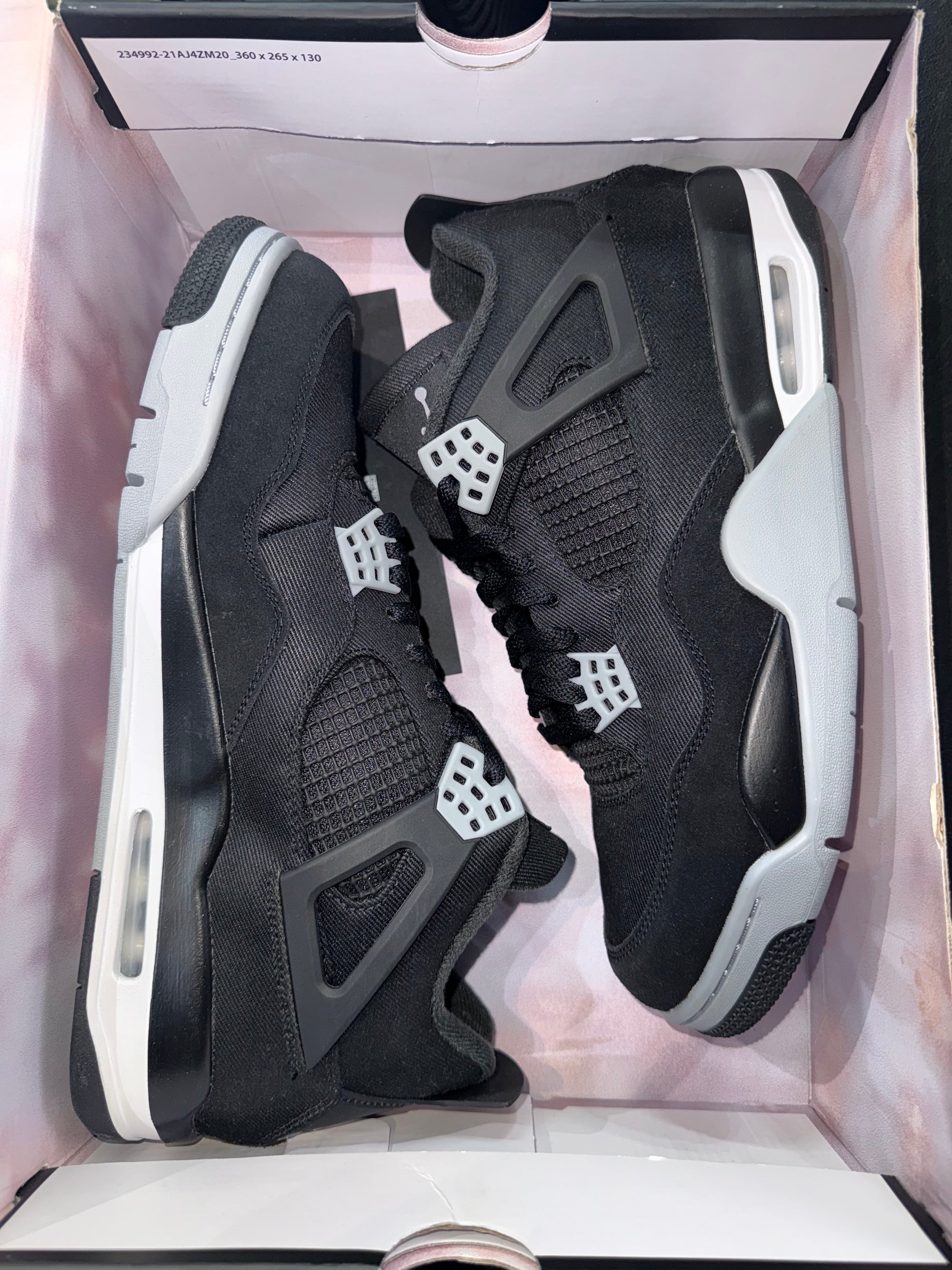 Jordan 4 Retro SE Black Canvas