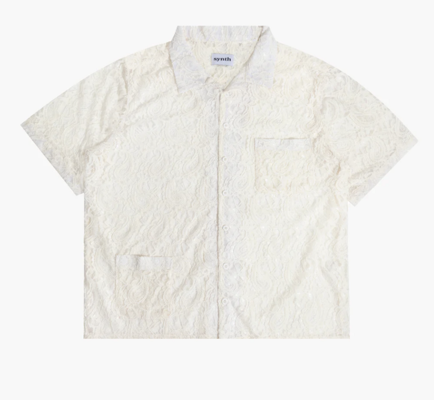 Paisley Woven Bowling Tee