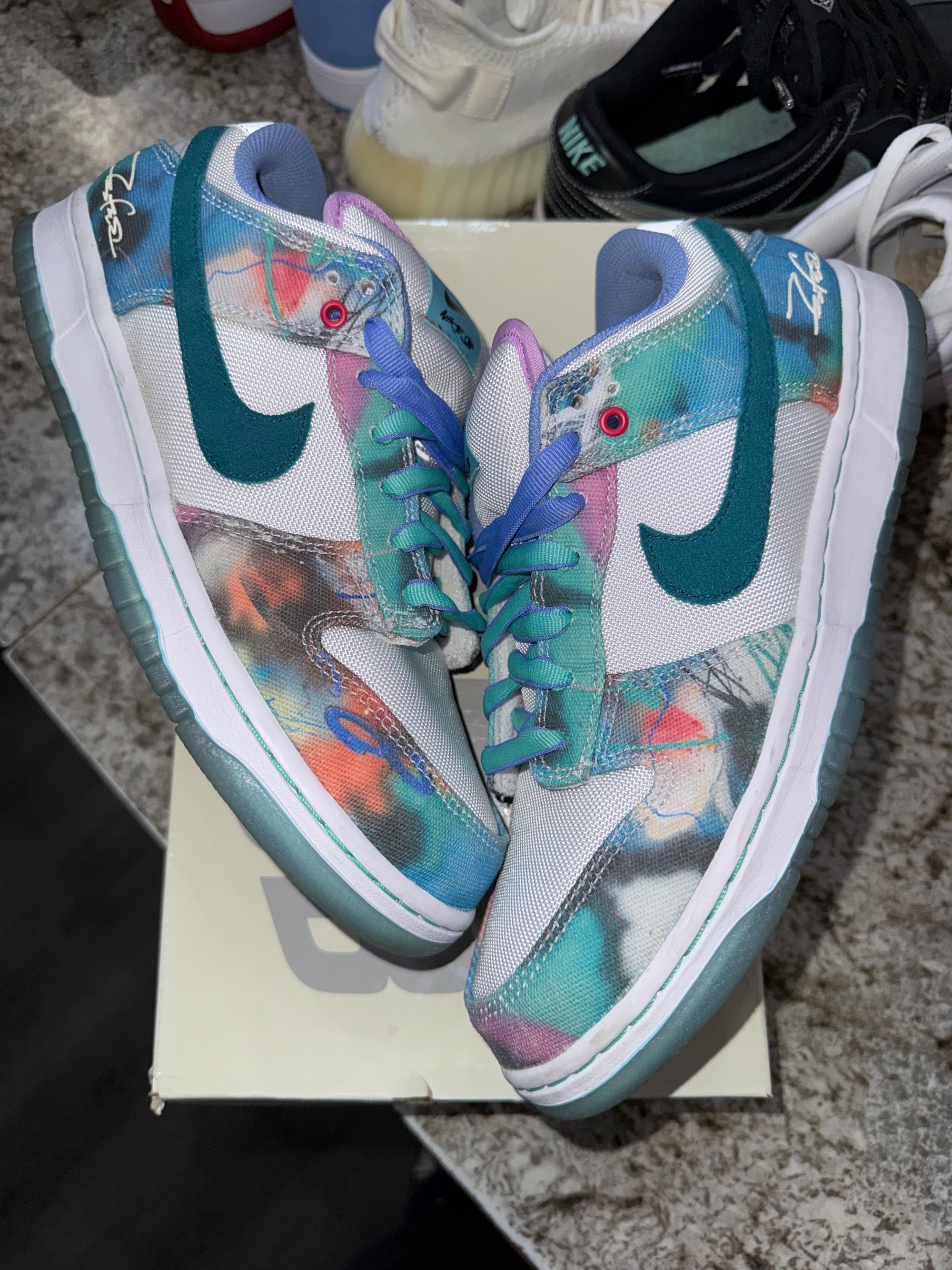 Nike SB Dunk Low Futura Laboratories Bleached Aqua