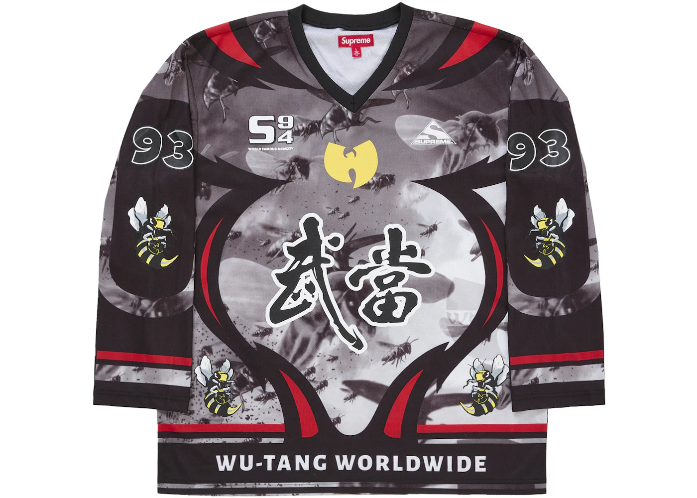 Supreme Wu-Tang Clan Hockey Jersey Black