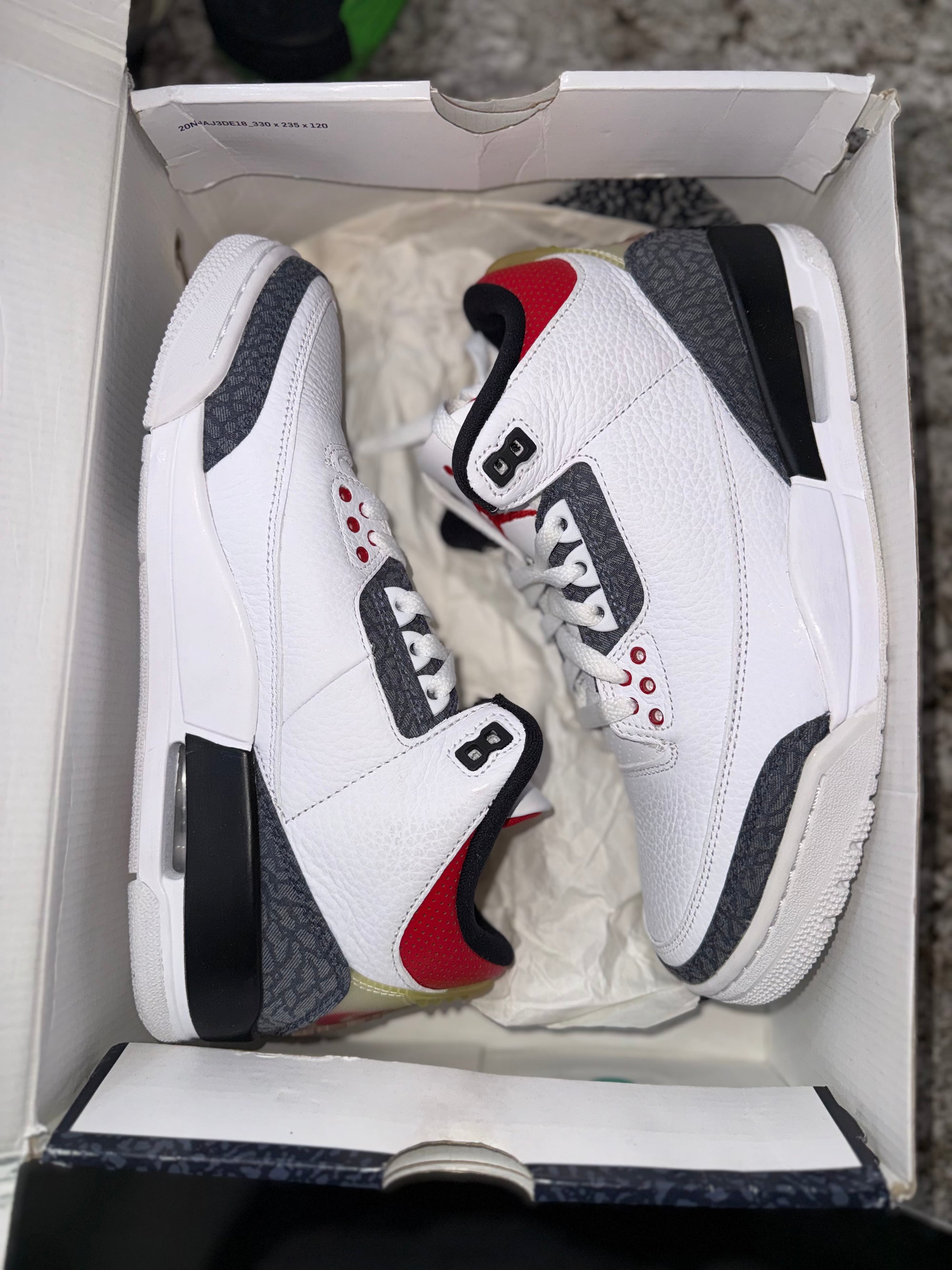 Jordan 3 Retro SE Fire Red Denim (2020)