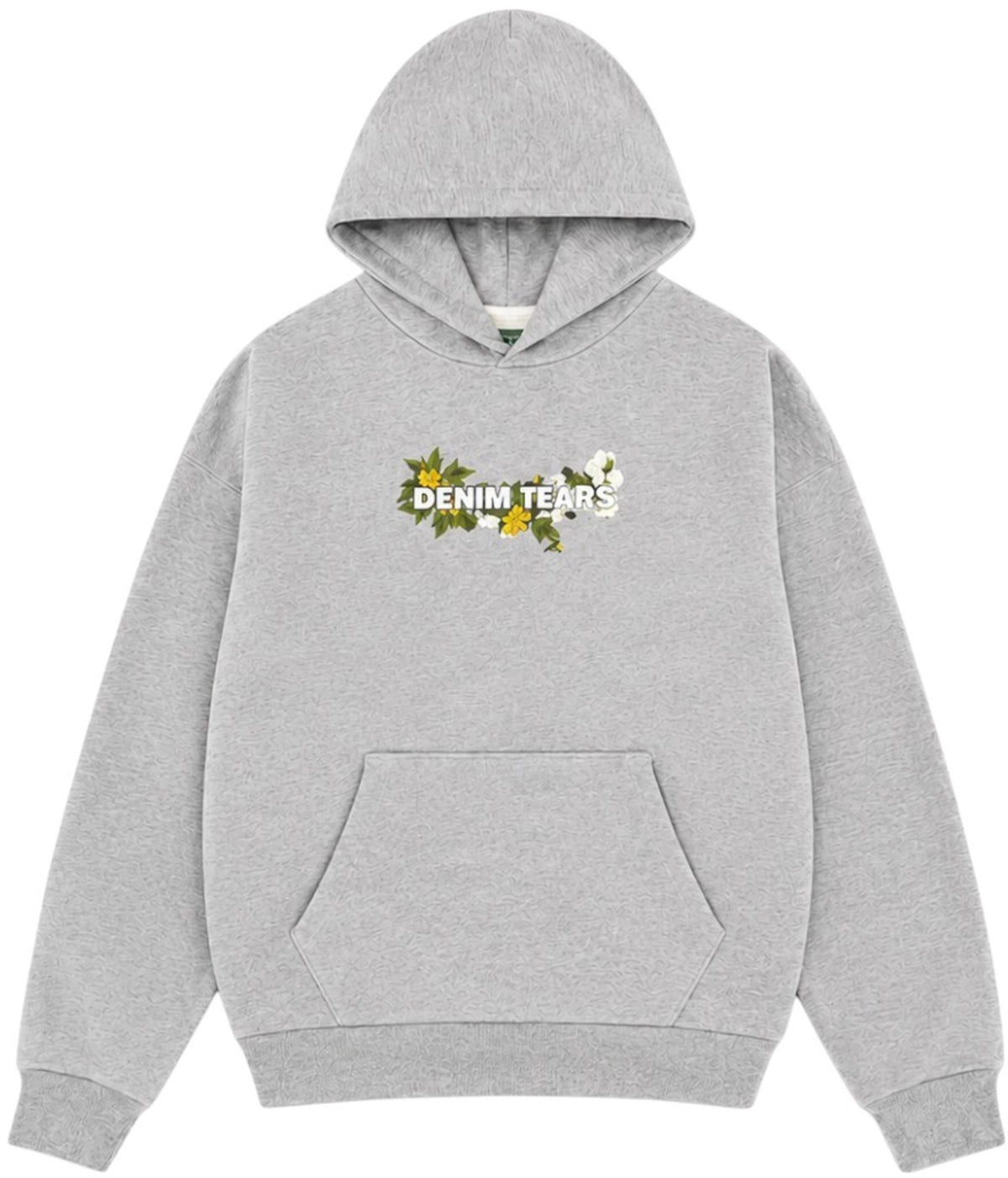 Denim Tears Floral Logo Hoodie (SS26) Grey