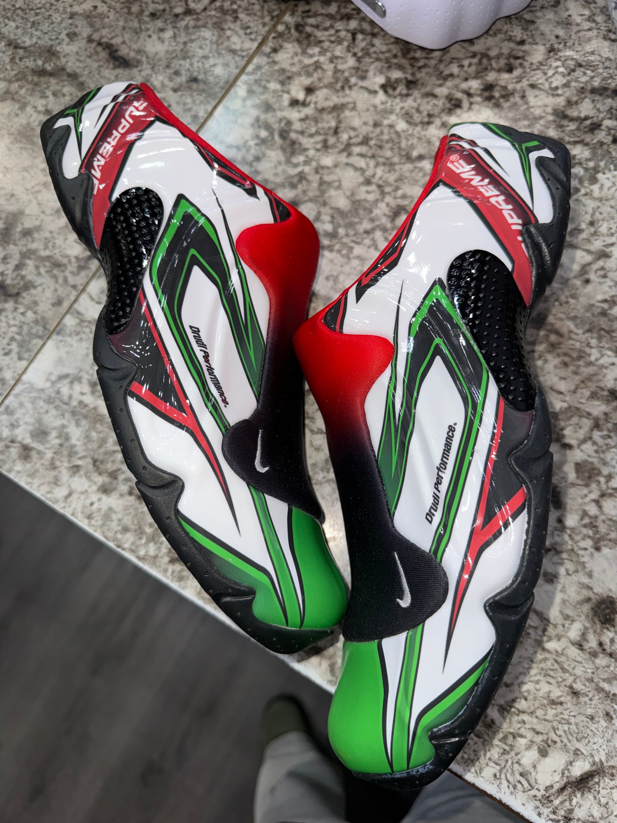 Nike Clogposite Supreme White Gym Red Green