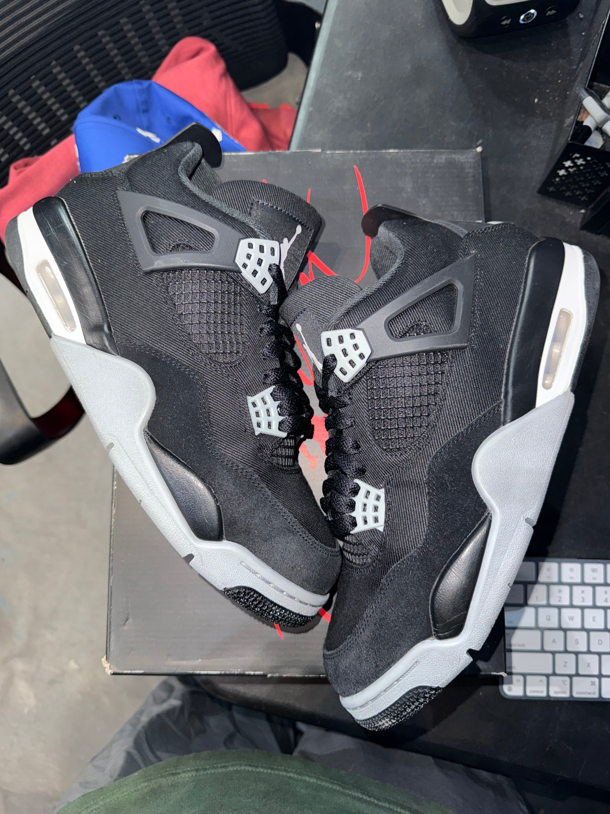 Jordan 4 Retro SE Black Canvas