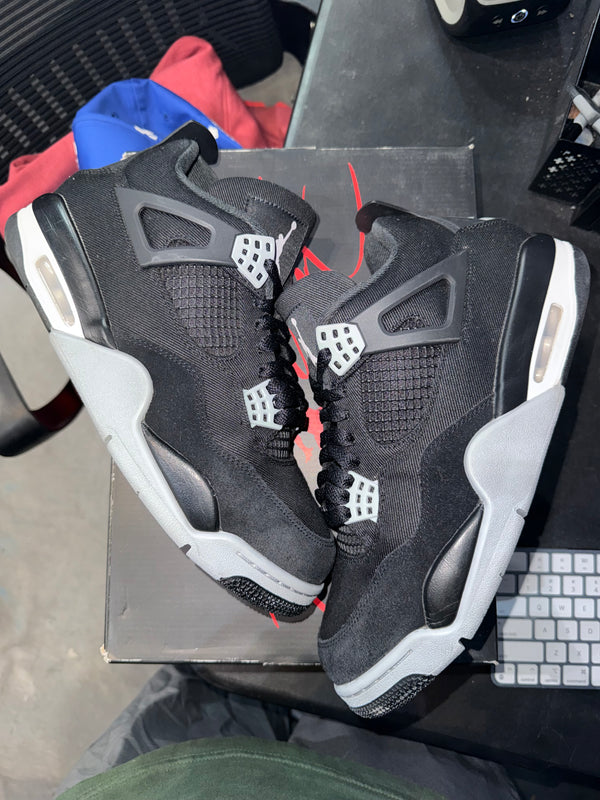 Jordan 4 Retro SE Black Canvas