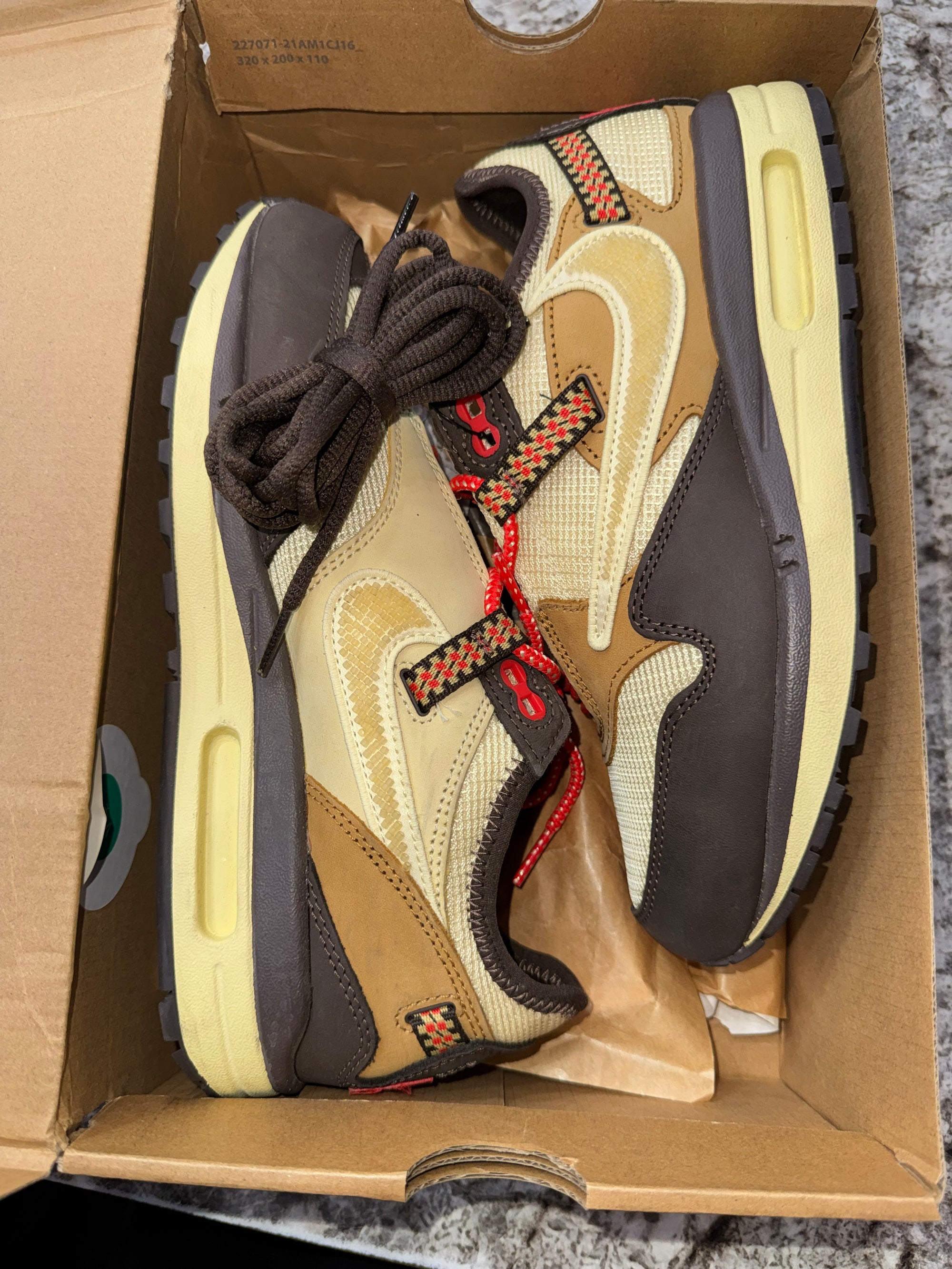 Nike Air Max 1 Travis Scott Cactus Jack Baroque Brown