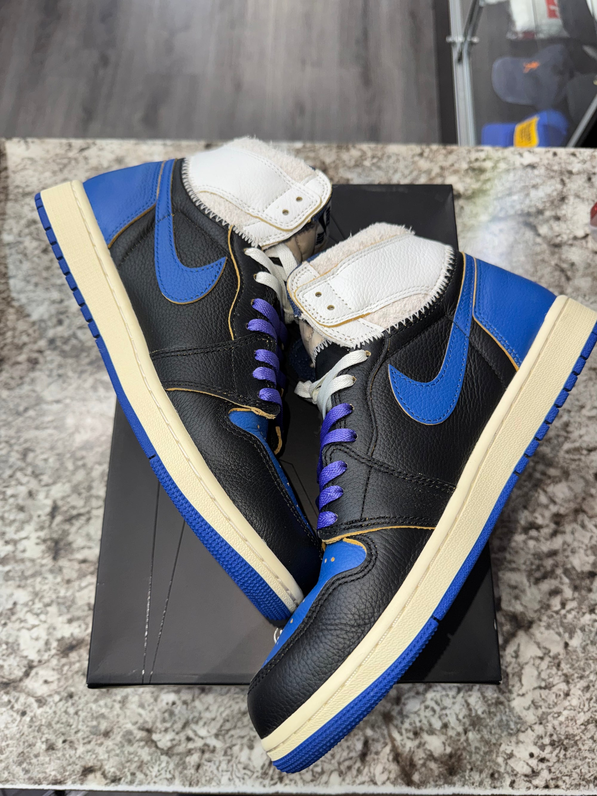 Jordan 1 Retro High OG SP Fragment x Union LA Sport Royal