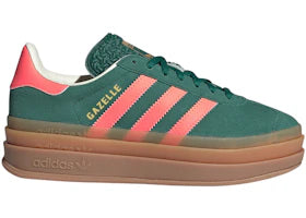adidas Gazelle Bold Collegiate Green Signal Coral Cream White (GS)