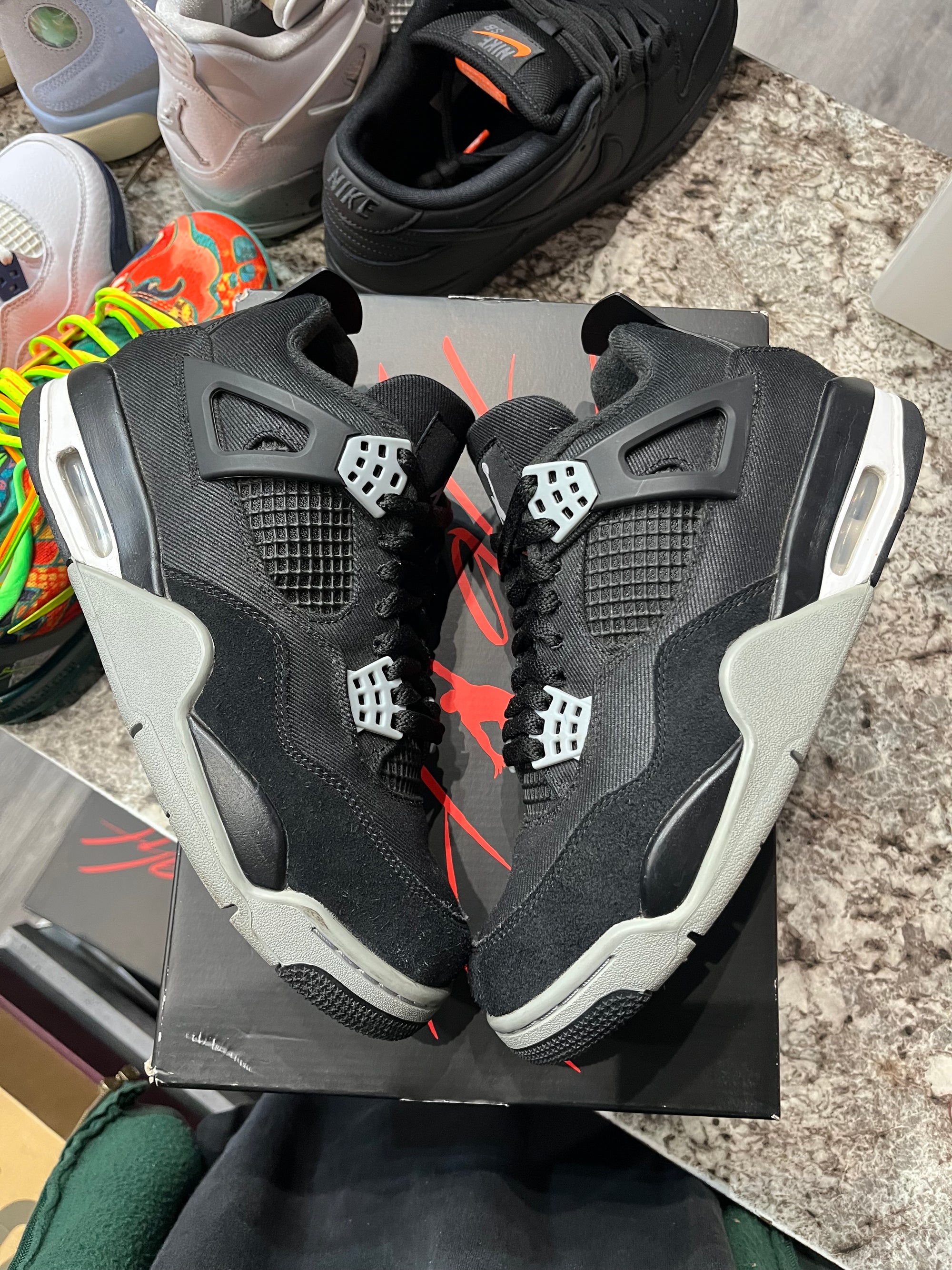 Jordan 4 Retro SE Black Canvas