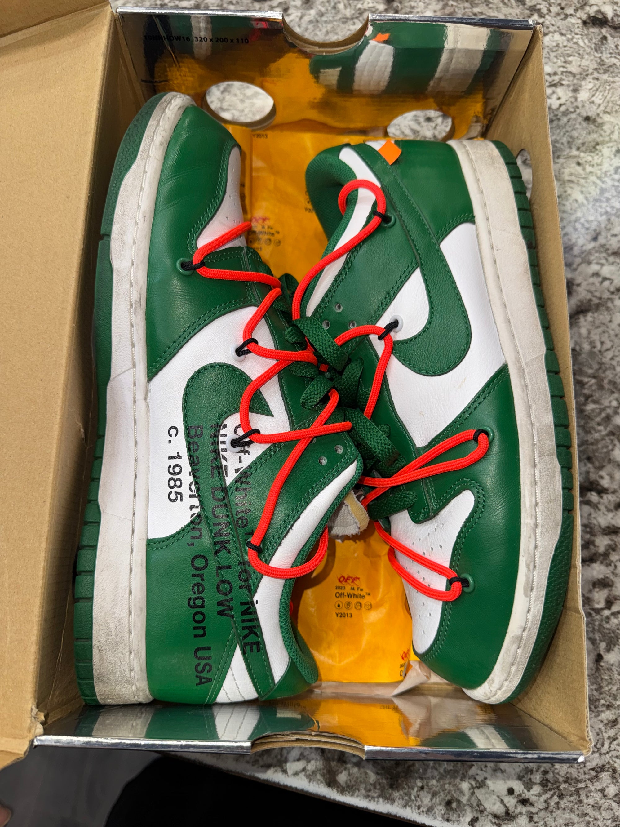 Nike Dunk Low Off-White Pine Green