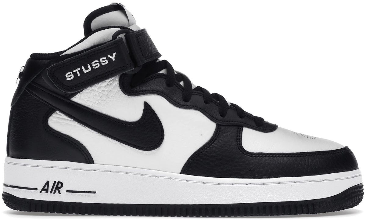 Nike Air Force 1 Mid Stussy Light Bone Black