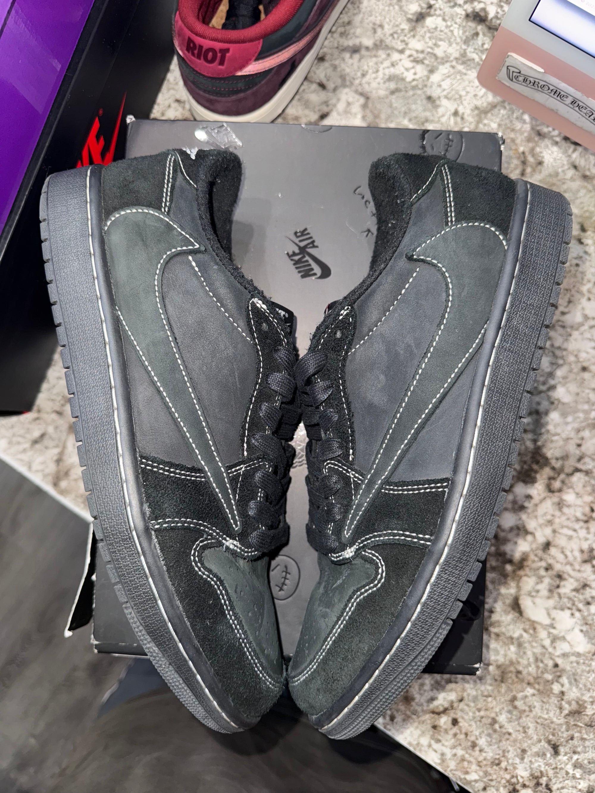 Jordan 1 Retro Low OG SP Travis Scott Black Phantom