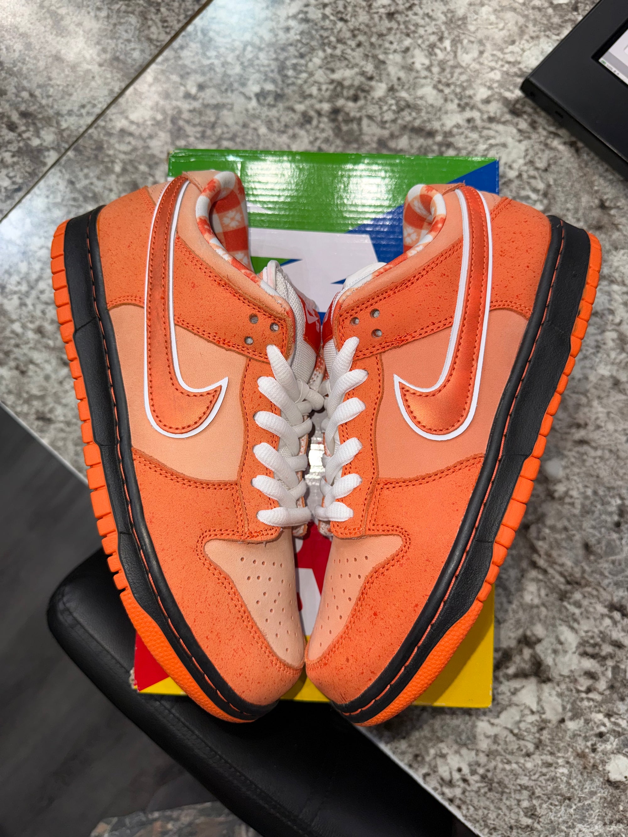 Nike SB Dunk Low Concepts Orange Lobster (DISCOLORED RIGHT)
