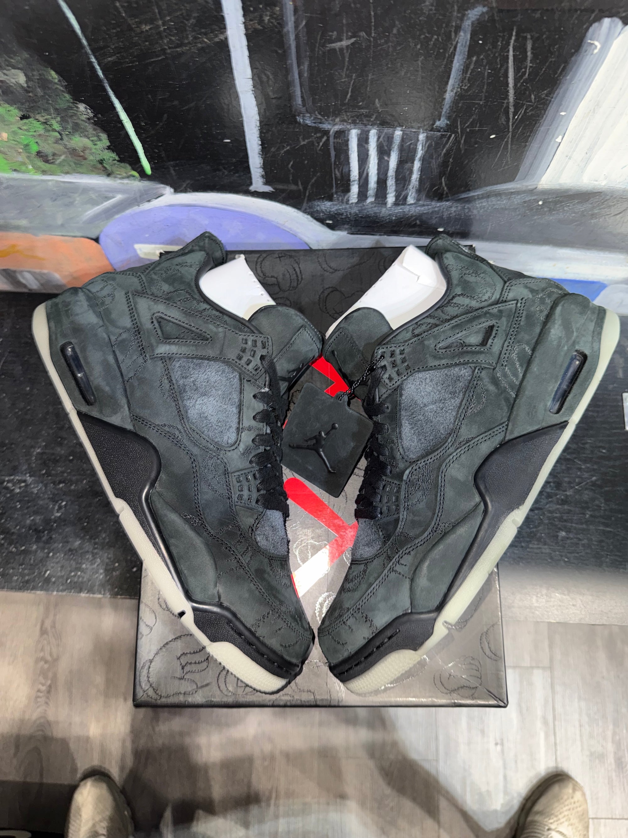 Jordan 4 Retro Kaws Black