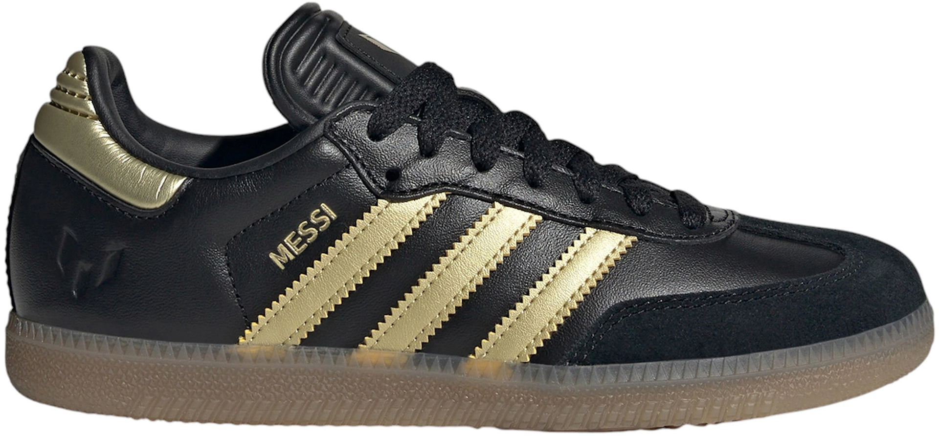 adidas Samba Indoor Core Black Gold Metallic Gum