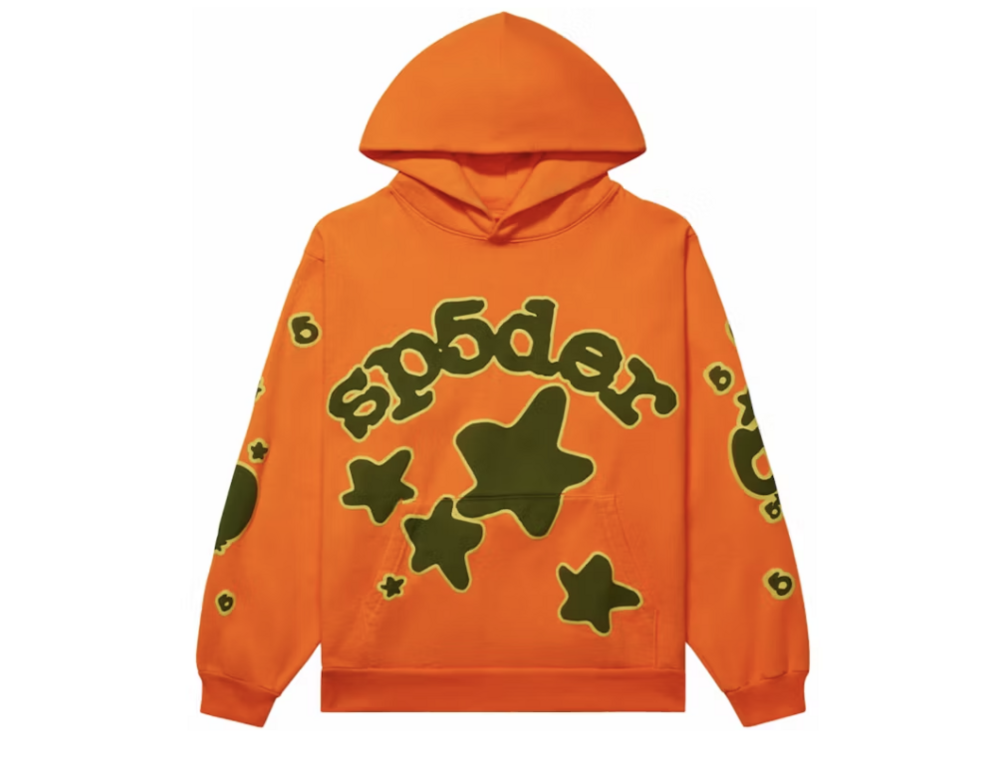 sp5der beluga hoodie orange