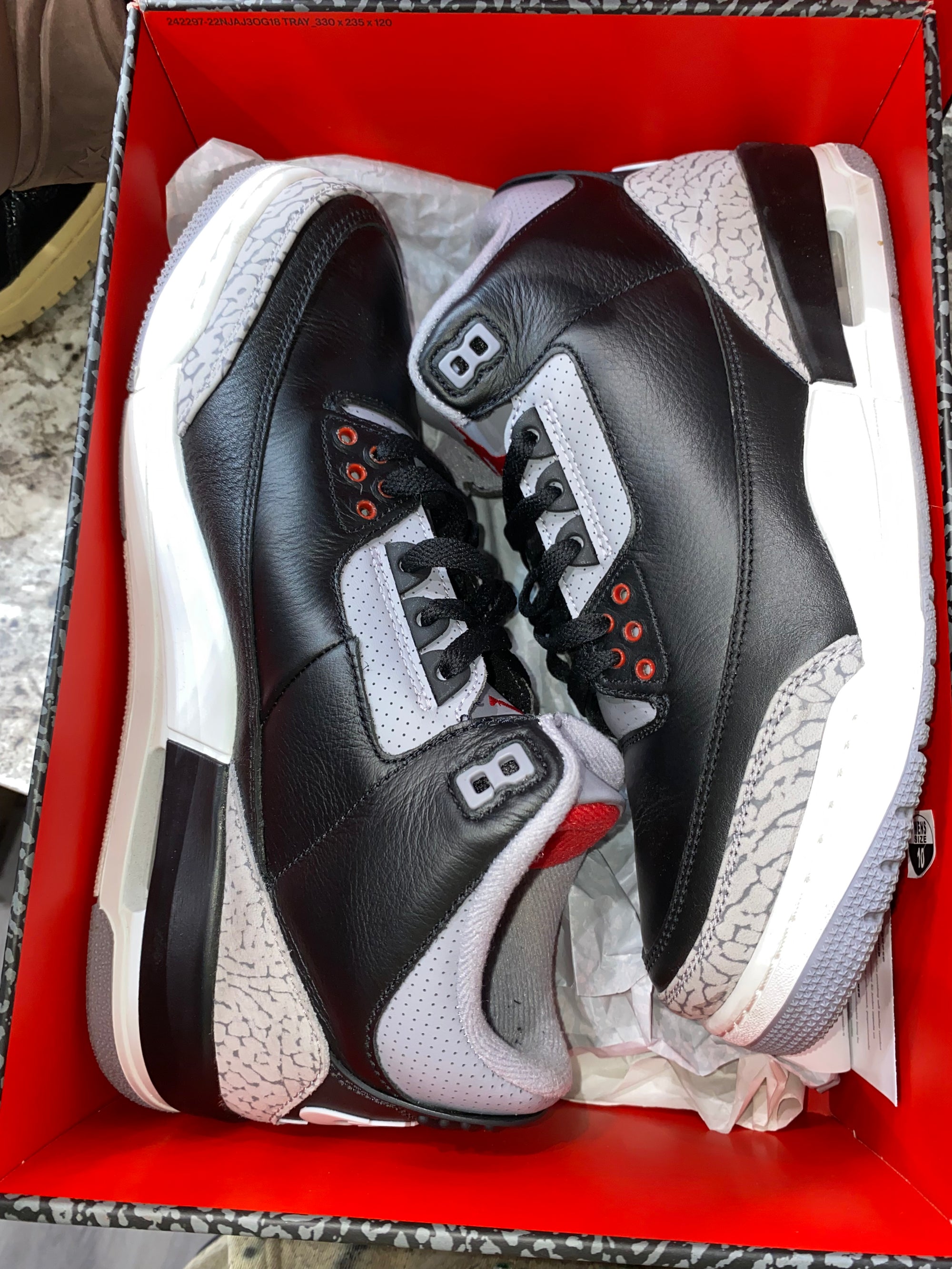 Jordan 3 Retro OG Black Cement (2024) (DAMAGED BOX)