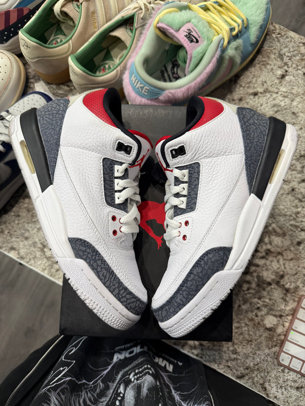 Jordan 3 Retro SE Fire Red Denim (GS)
