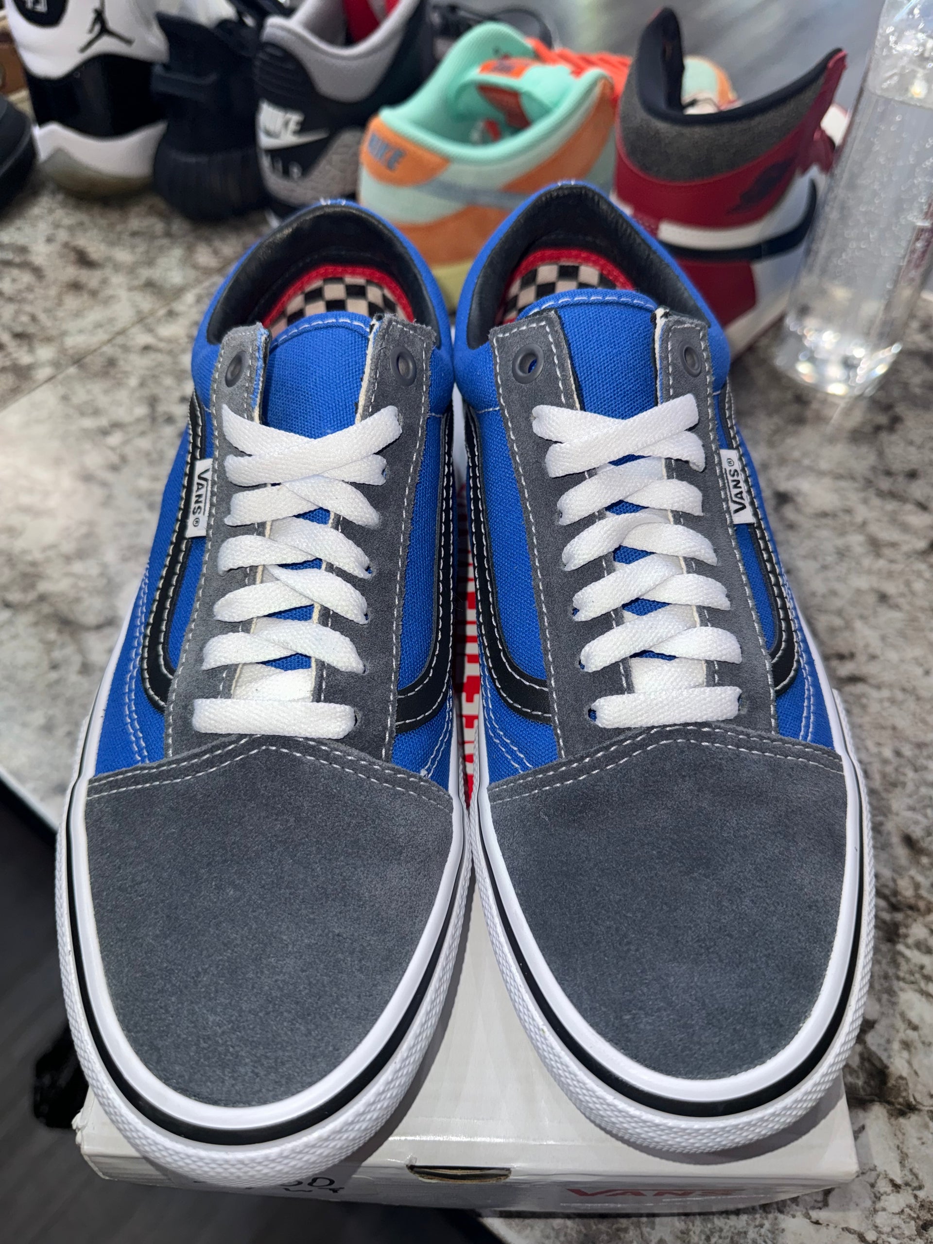 Vans Skate Old Skool Supreme Tribal Barbed Wire Royal