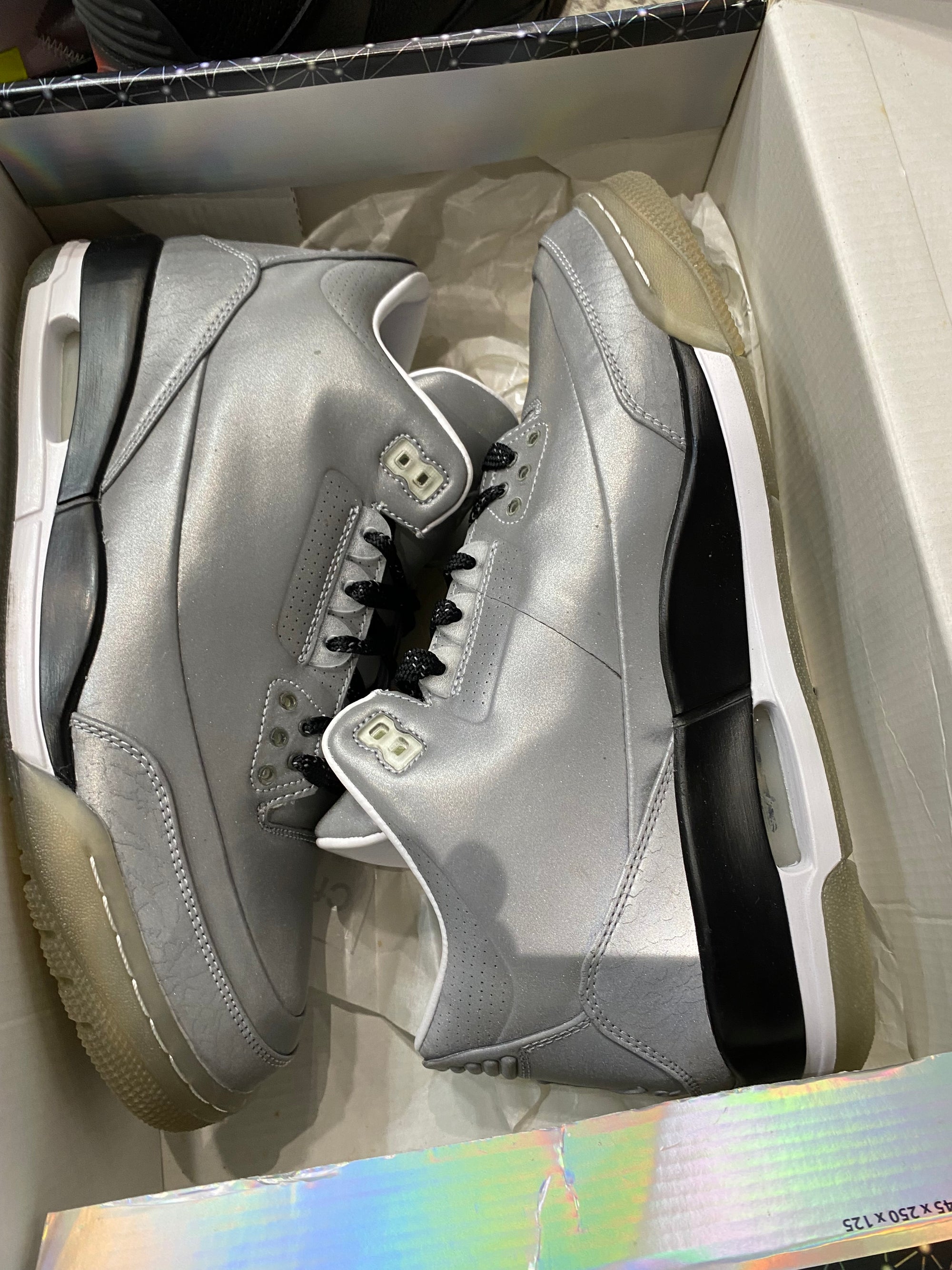 Jordan 3 Retro 5Lab3 Silver (DAMGED BOX)