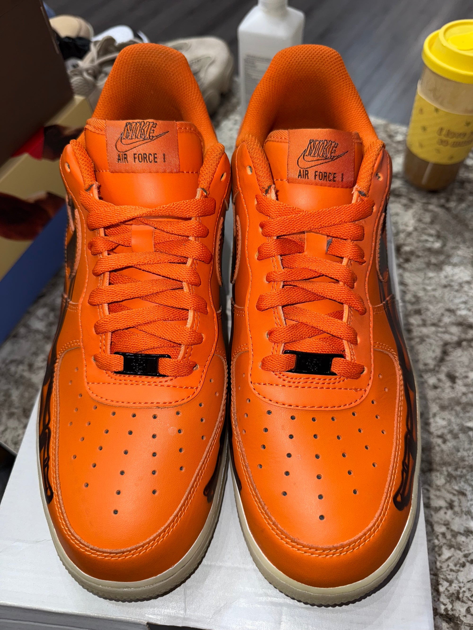 Nike Air Force 1 Low Orange Skeleton Halloween (2020)