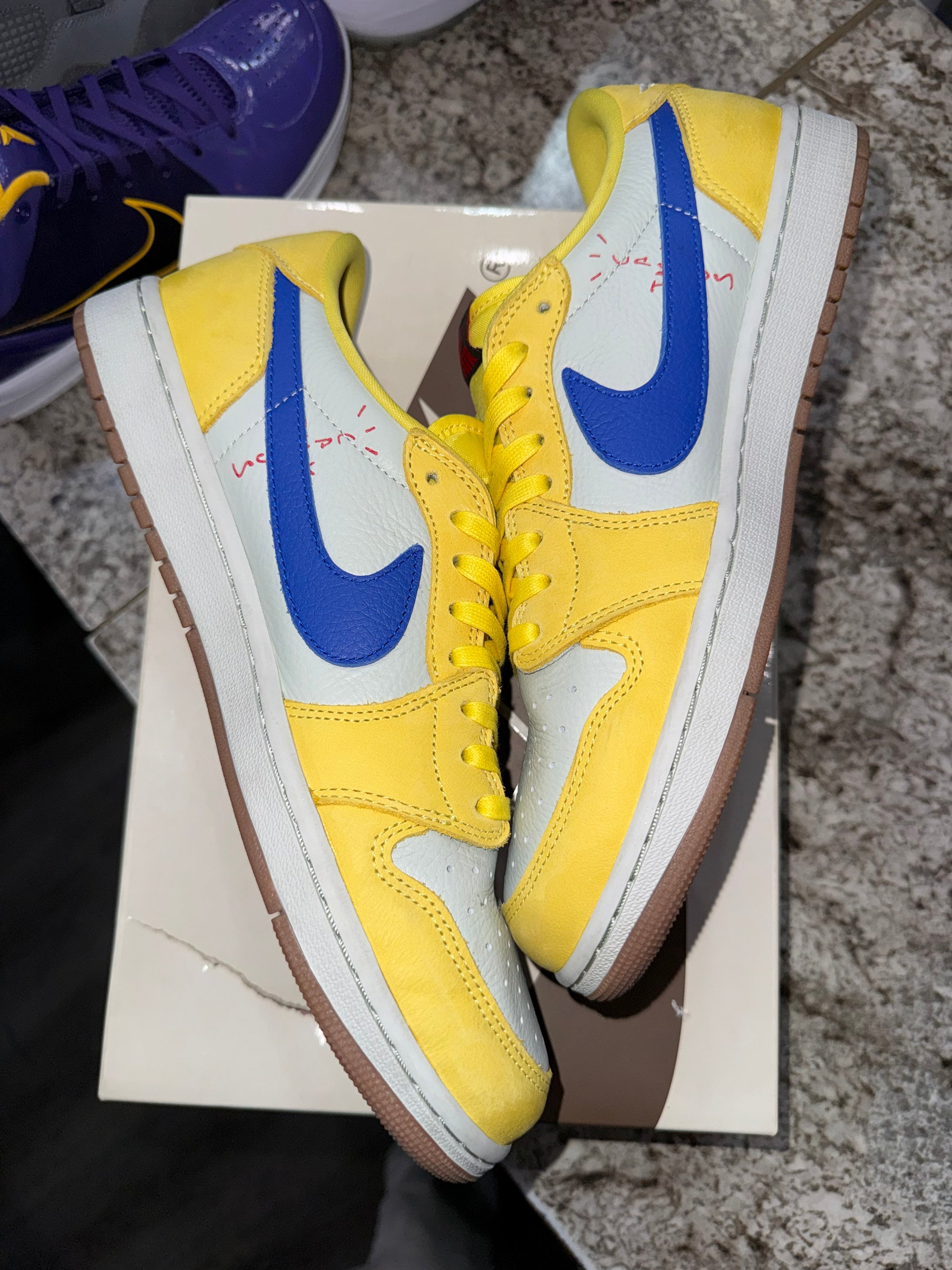 Jordan 1 Retro Low OG SP Travis Scott Canary (Women's)